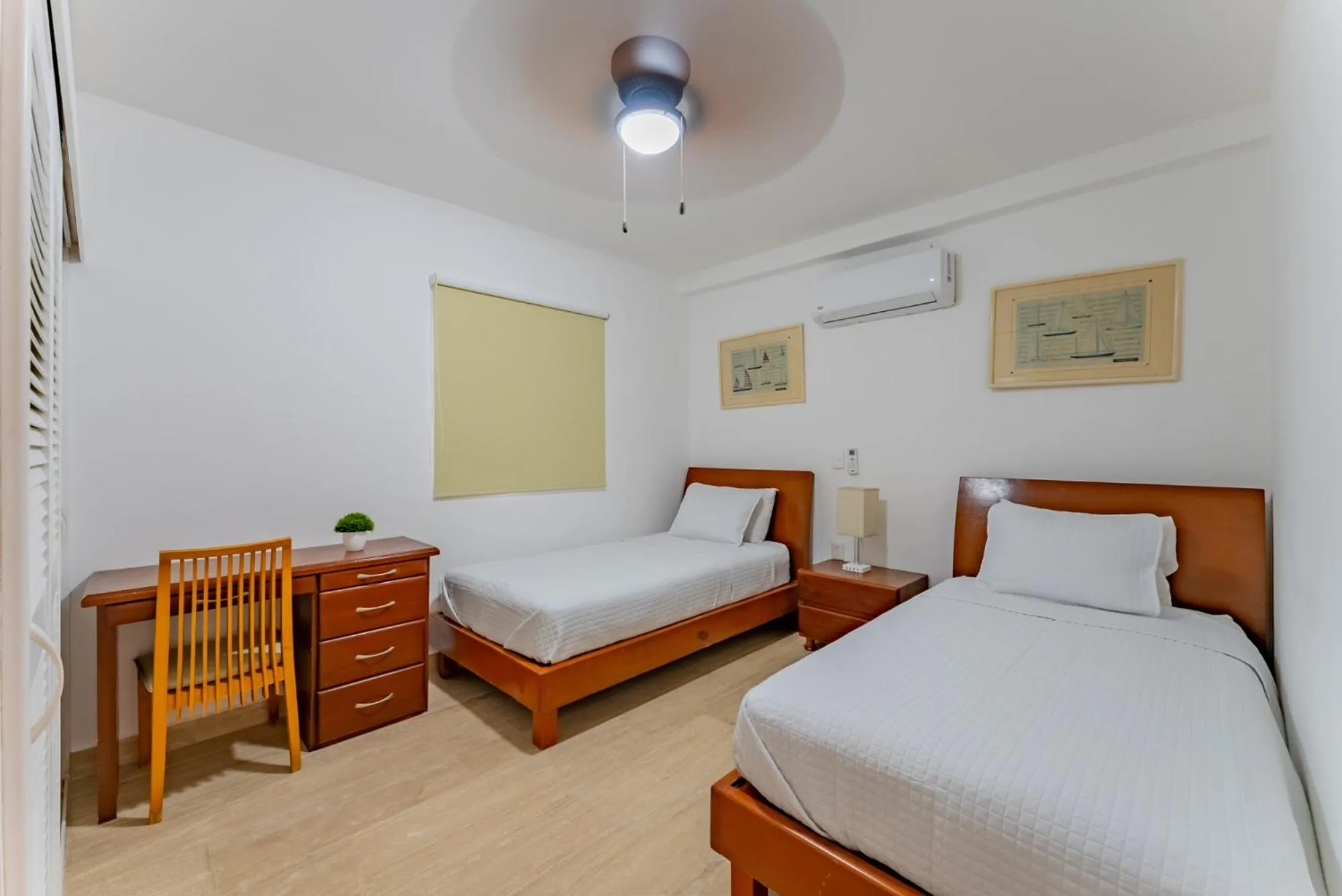 Bed in Amazing Caribbean Ocean view at Villas Marlin in Cancun