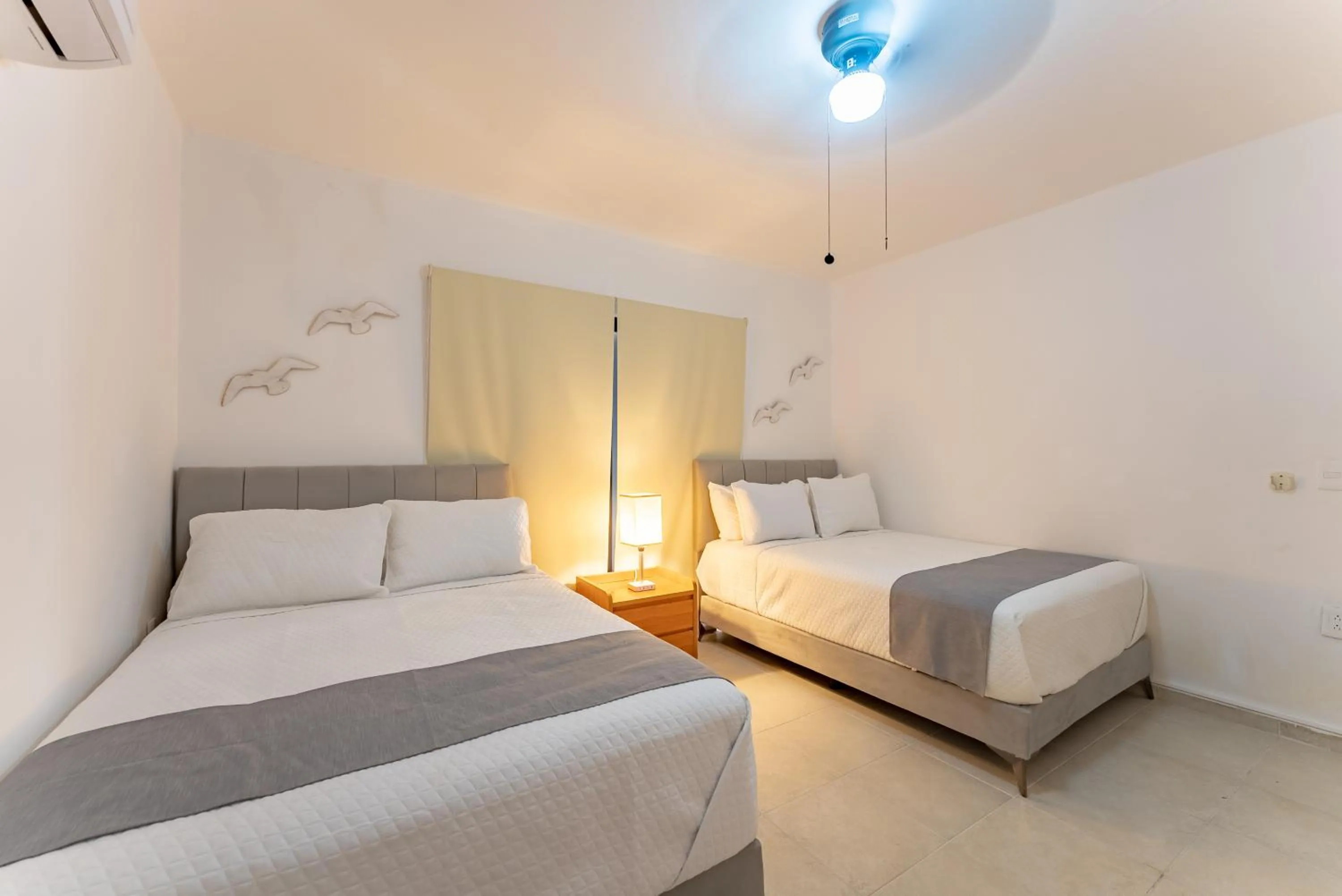 Photo of the whole room, Bed in Amazing Caribbean Ocean view at Villas Marlin in Cancun