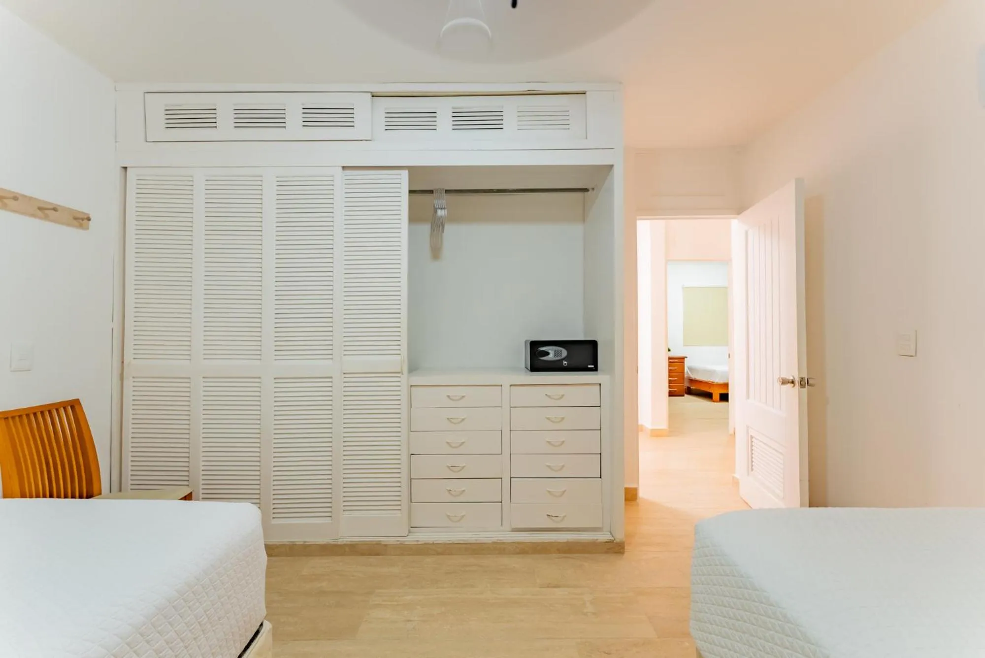 Bed in Amazing Caribbean Ocean view at Villas Marlin in Cancun