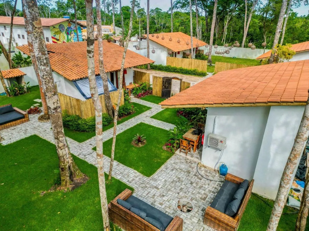 Garden view in Pousada Vila Mangaba
