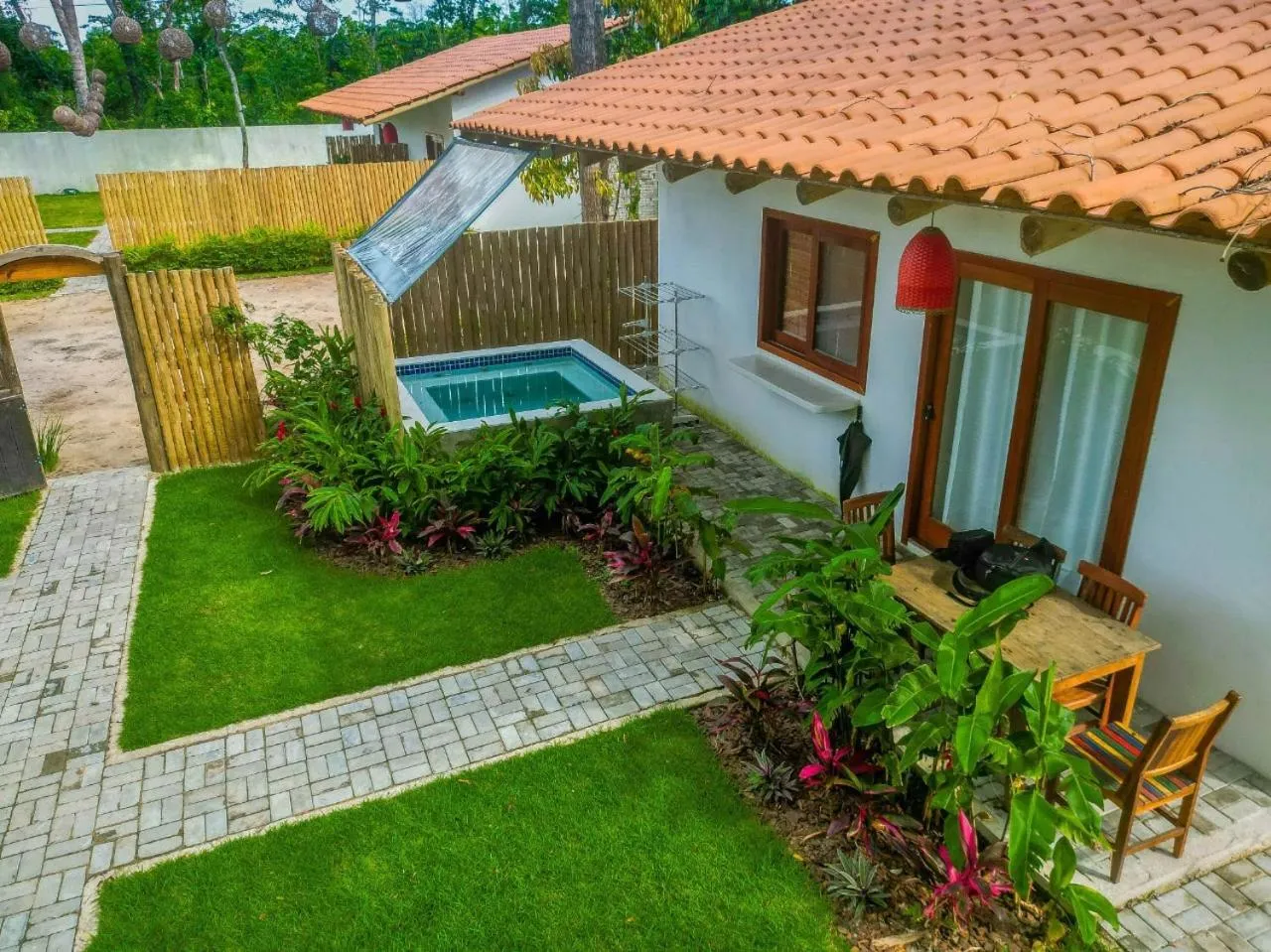 Garden view in Pousada Vila Mangaba