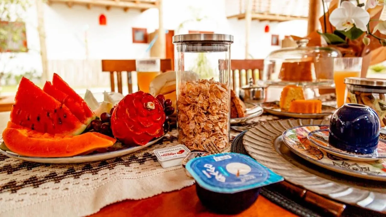 Breakfast in Pousada Vila Mangaba
