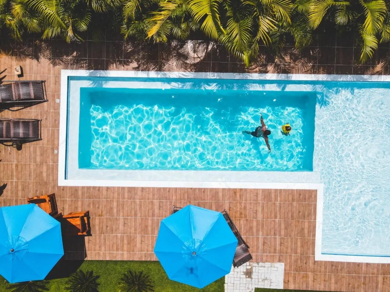 Pool view in Pousada Vila Mangaba