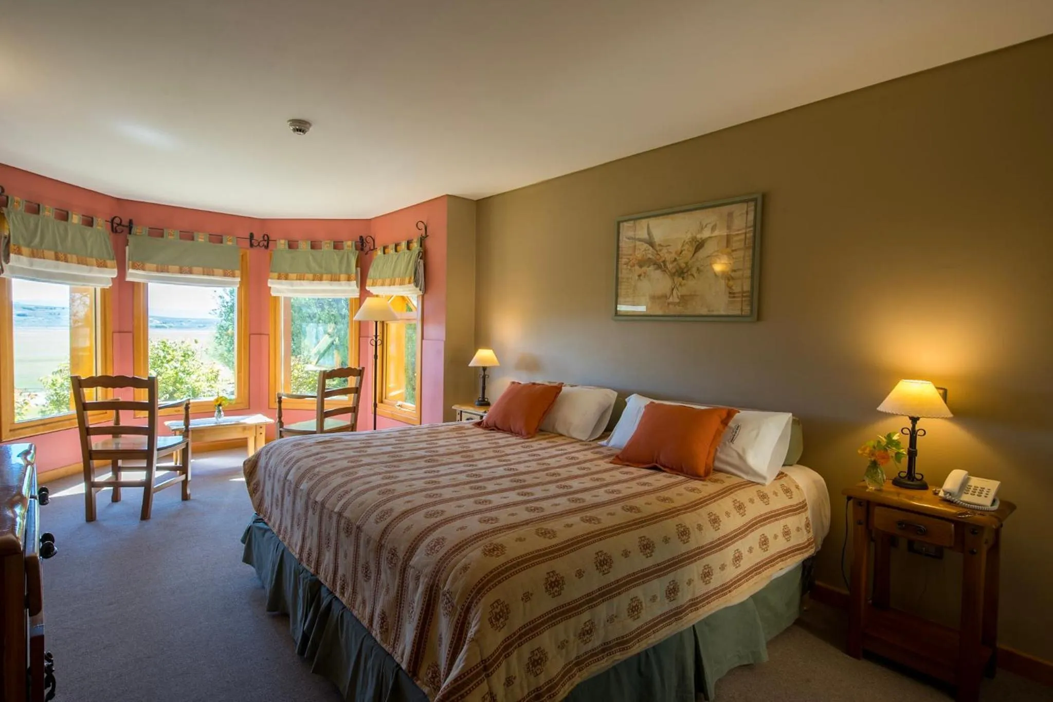 Bed in Hosteria Los Hielos