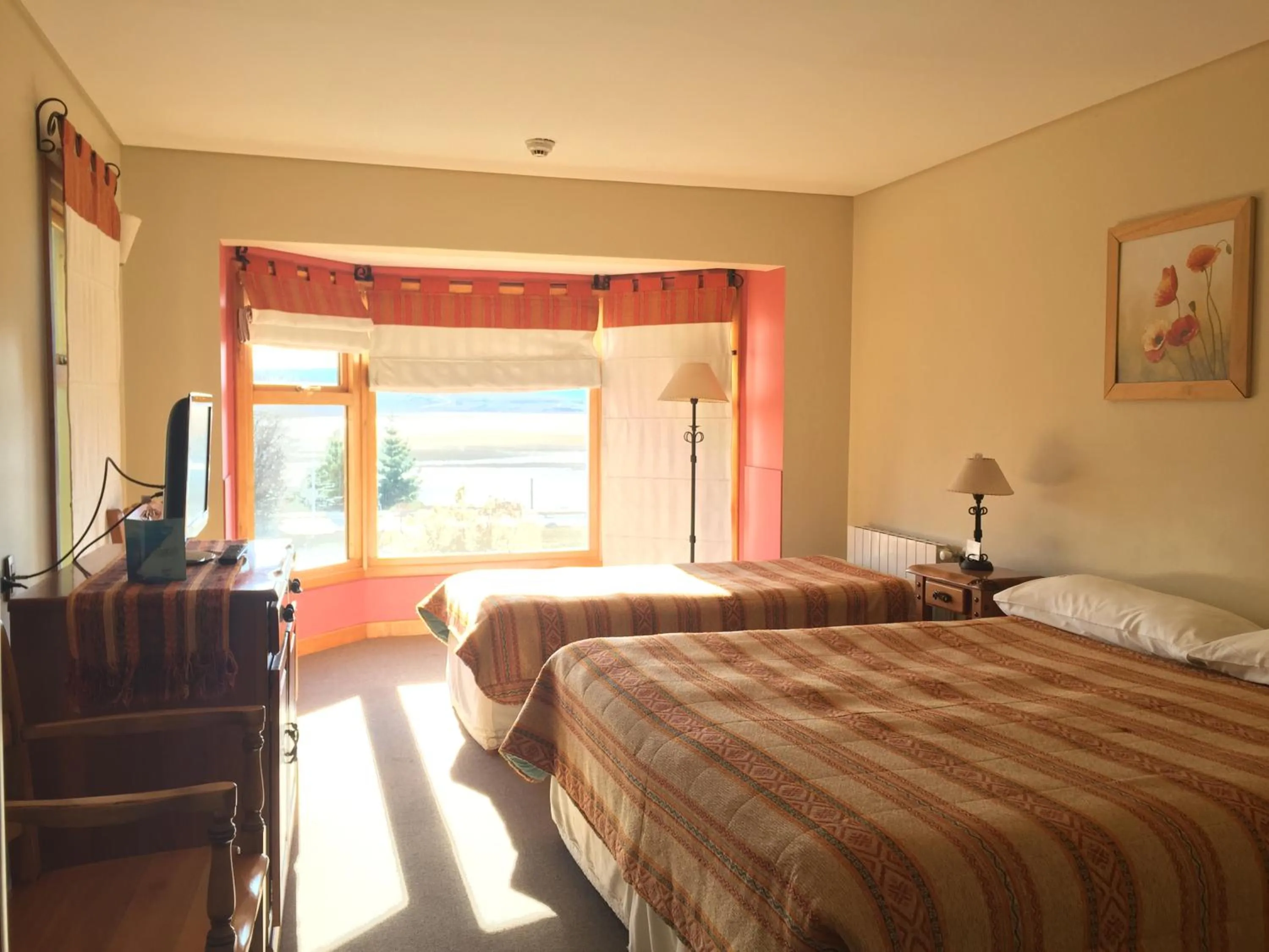 Bed in Hosteria Los Hielos