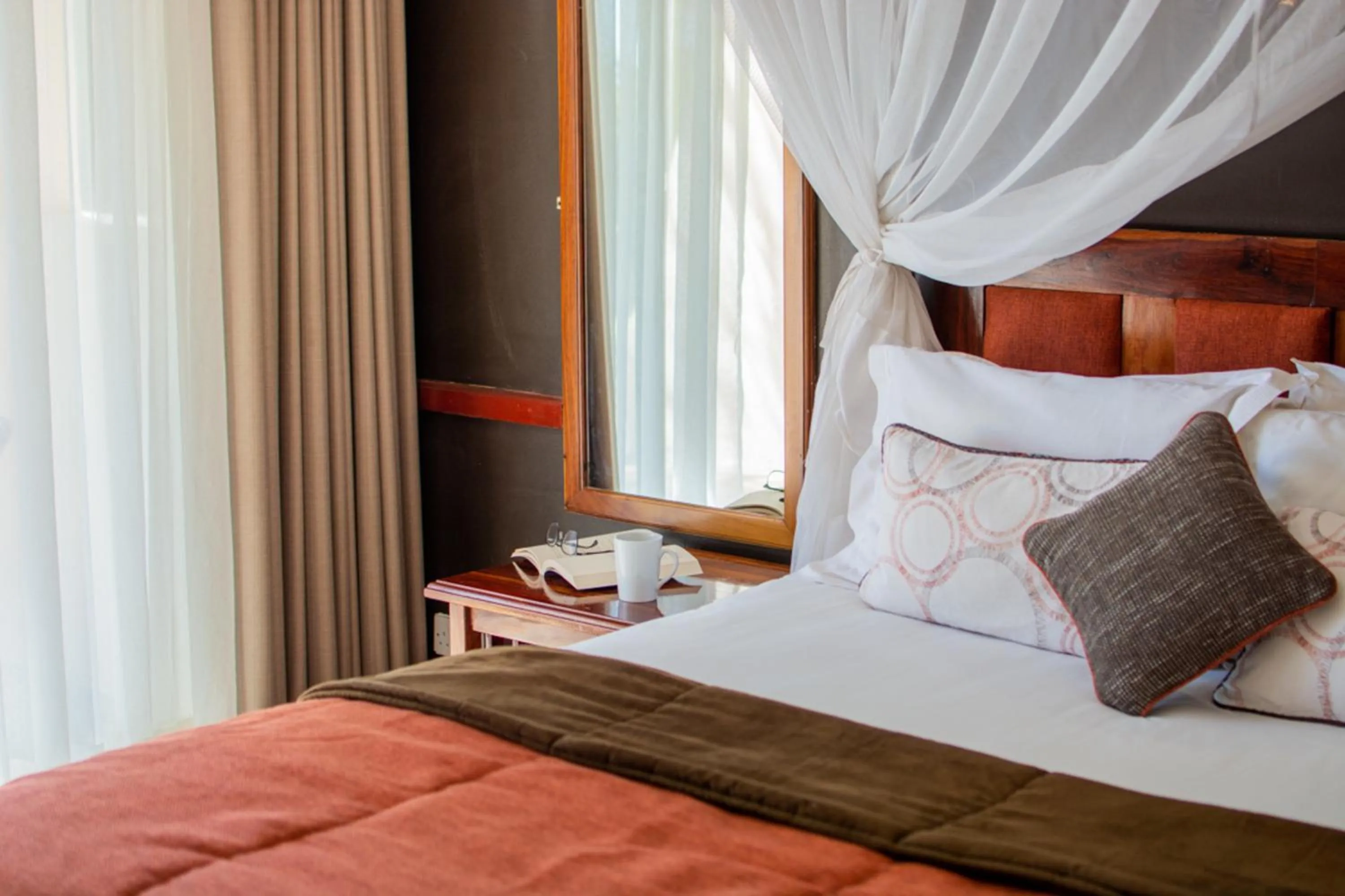 Bed in The Chobe Safari Lodge
