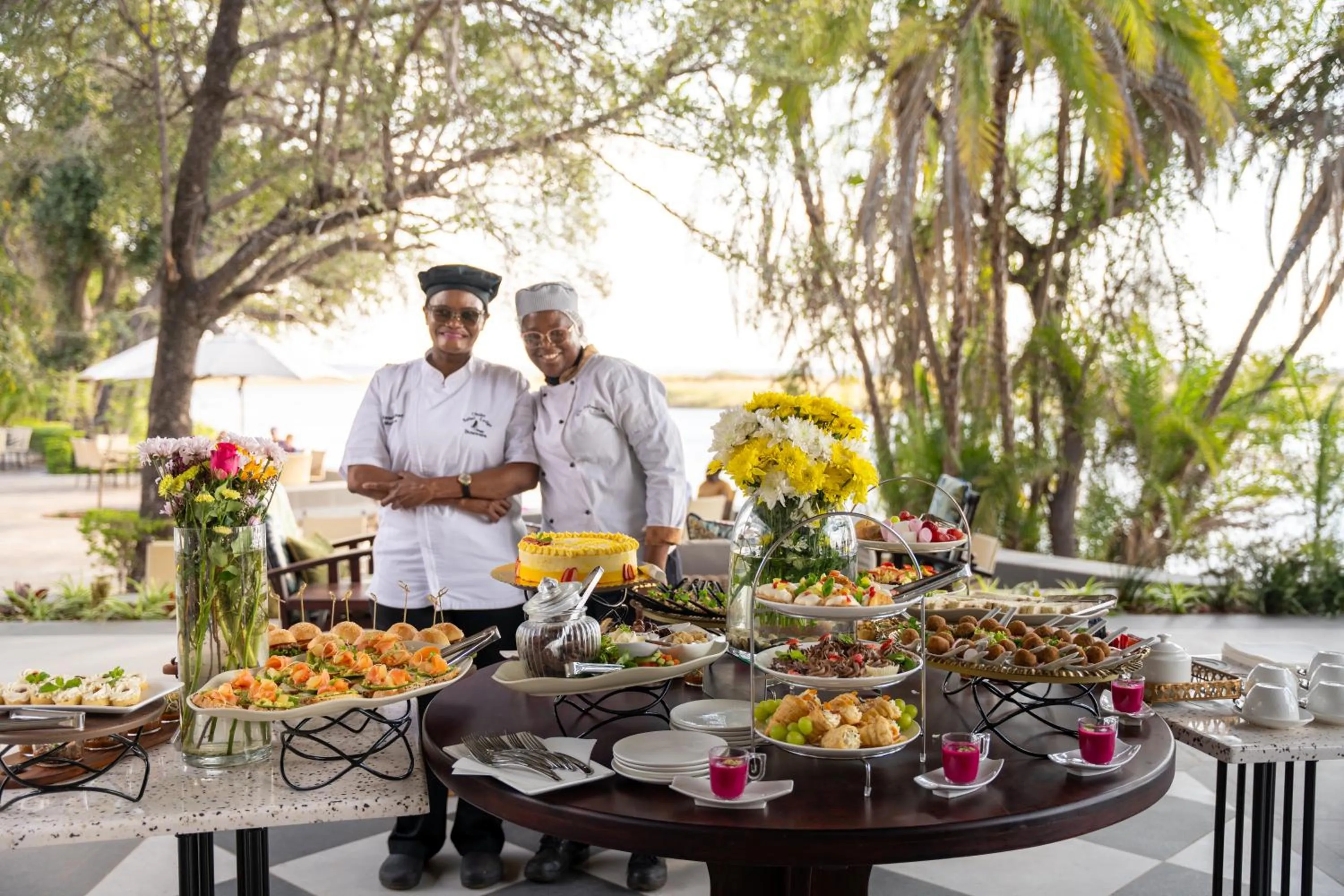 Food in The Chobe Safari Lodge