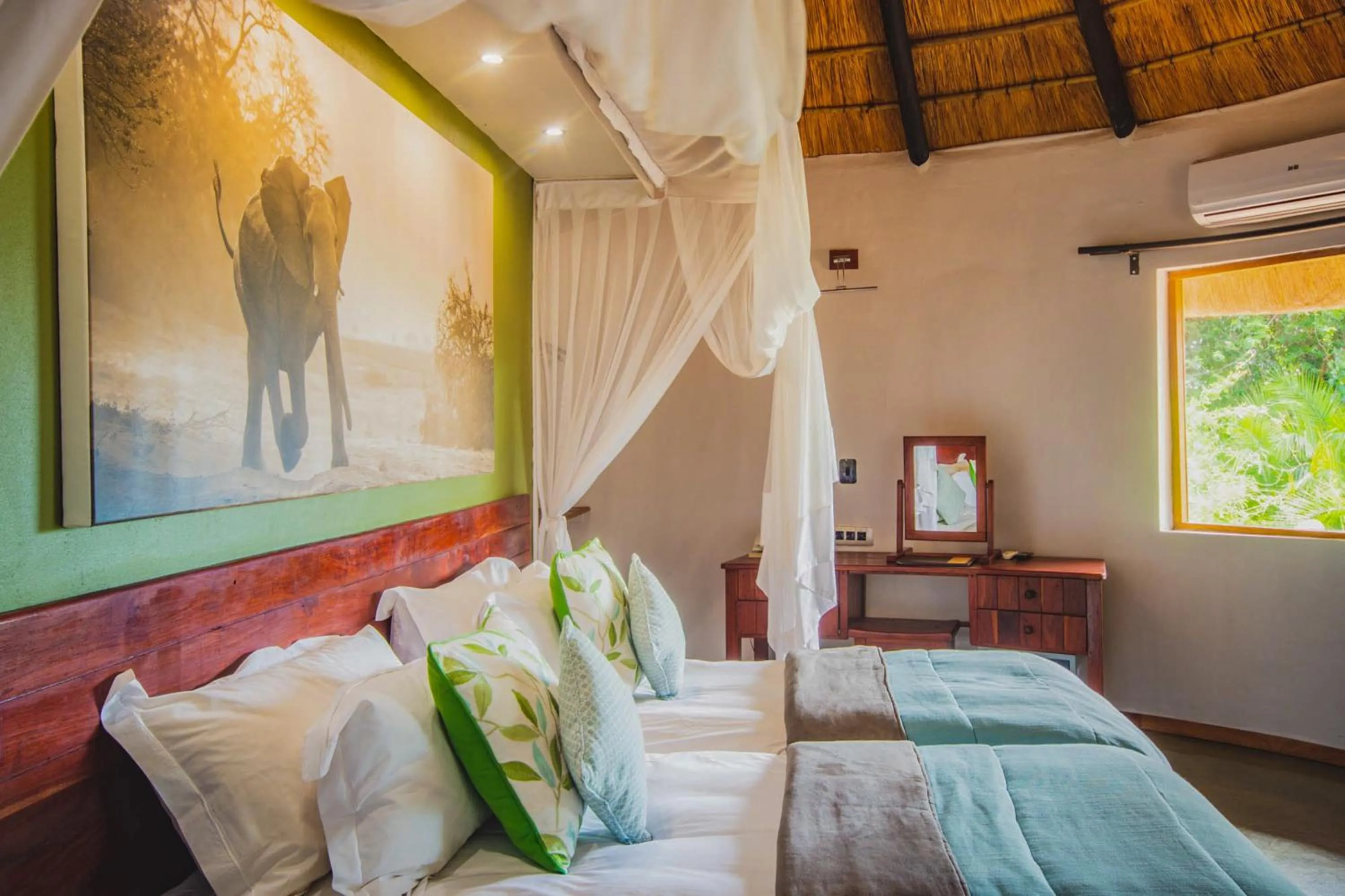 Bed in Chobe Safari Lodges