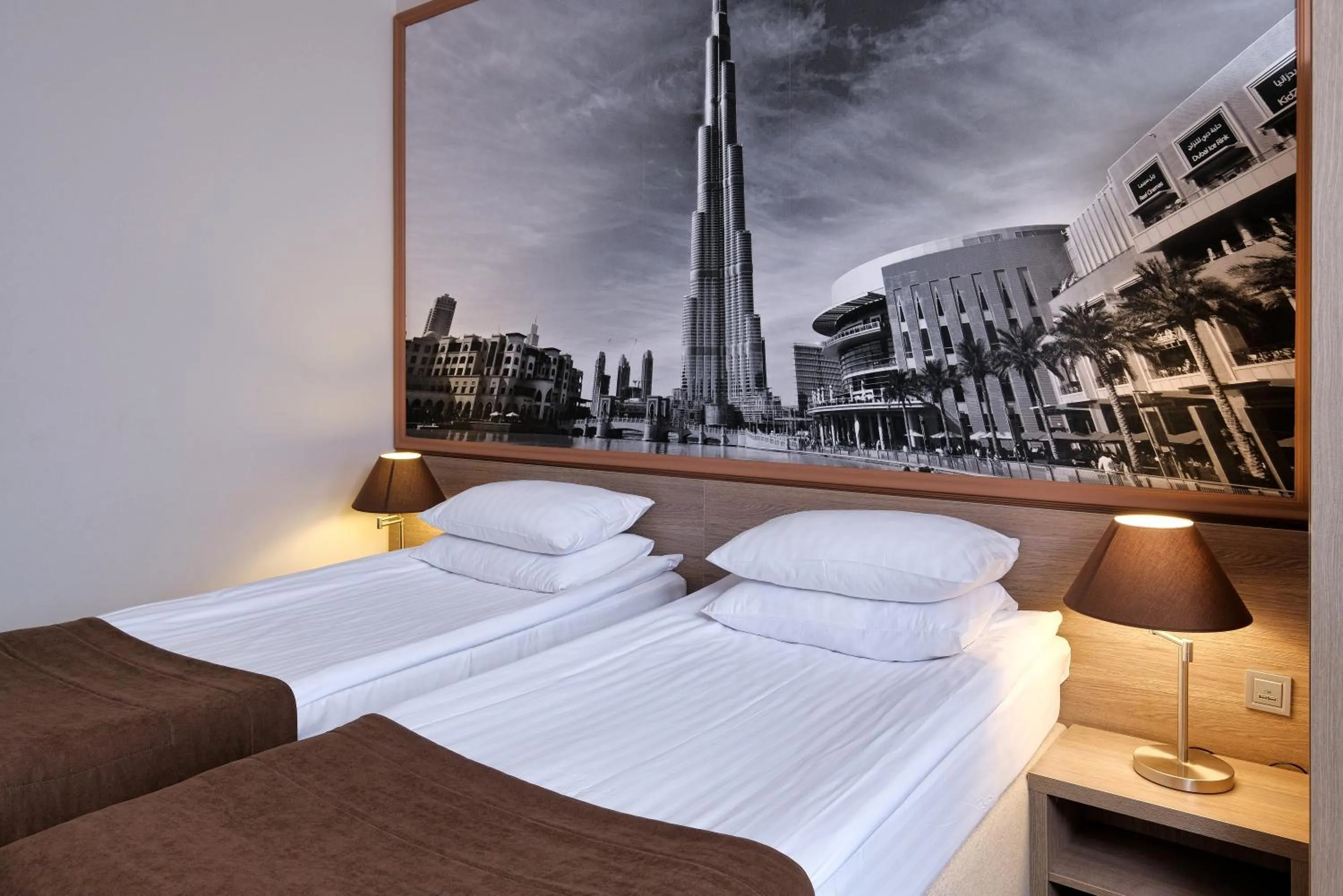 Bed in Rius Hotel Lviv