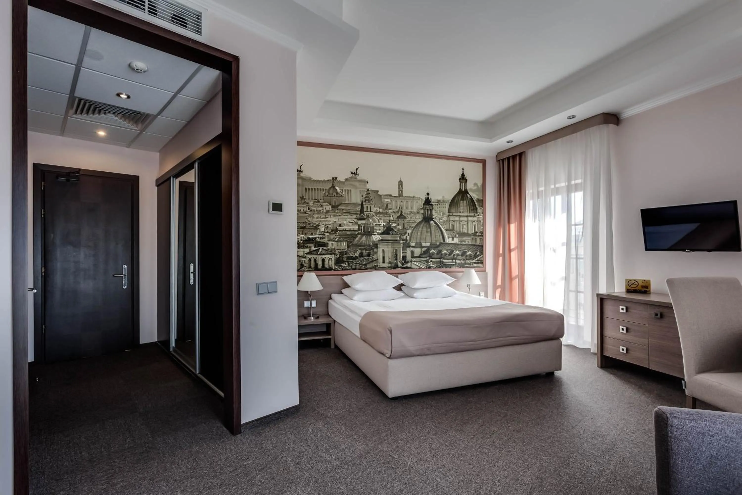 Bed in Rius Hotel Lviv