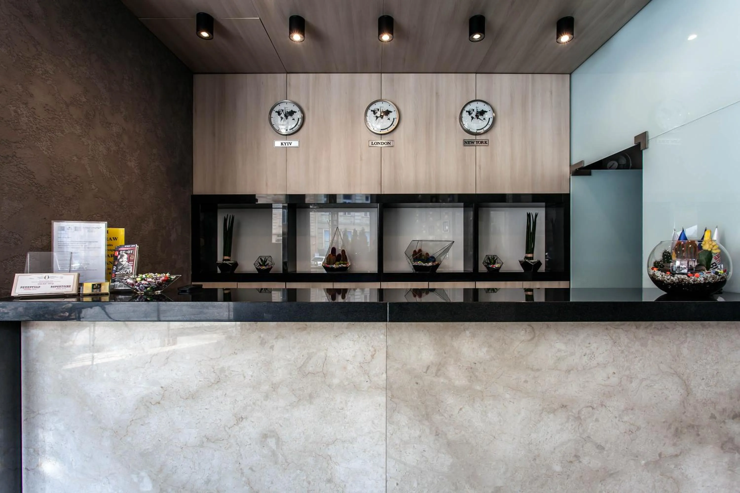 Lobby or reception in Rius Hotel Lviv