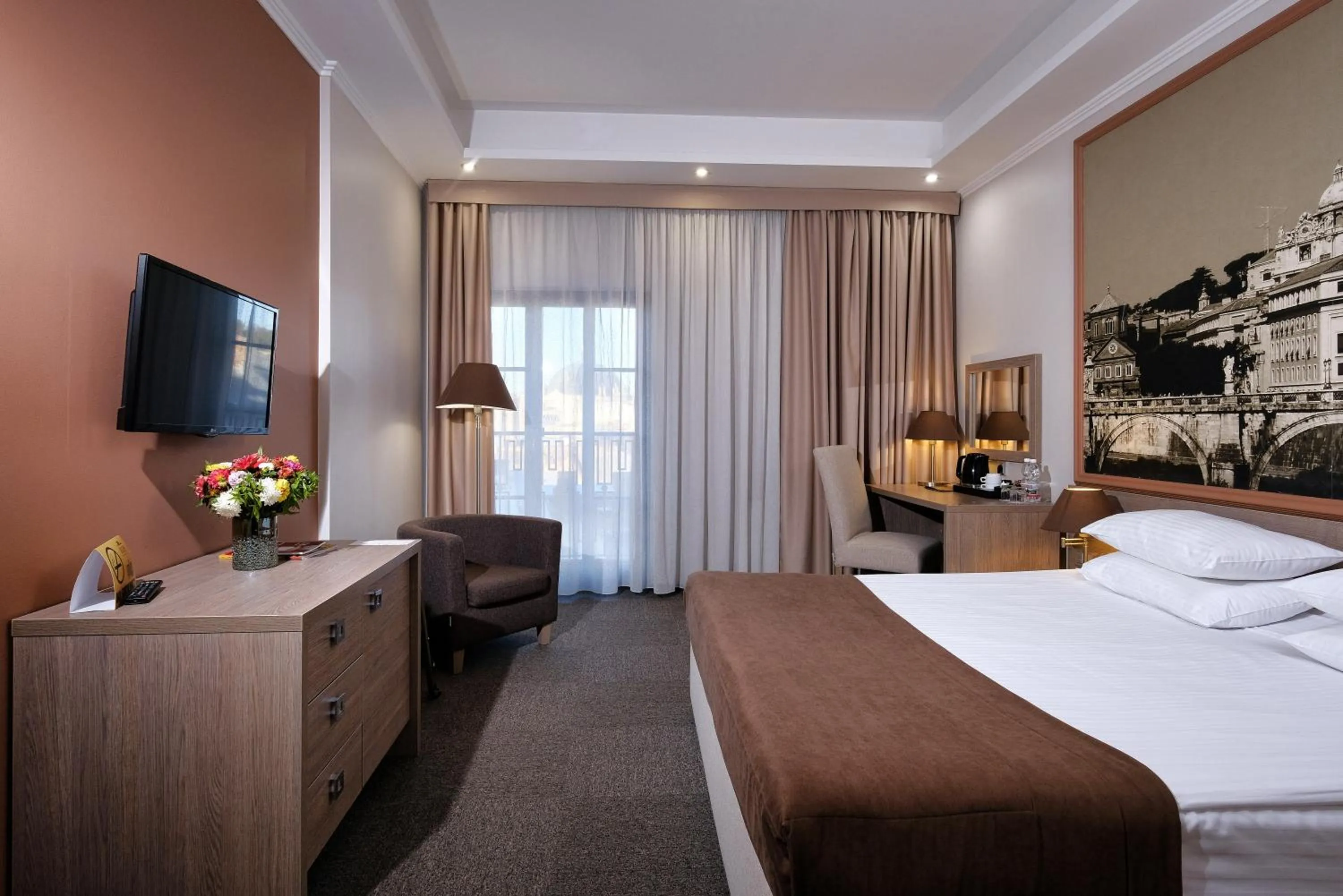 Bed in Rius Hotel Lviv