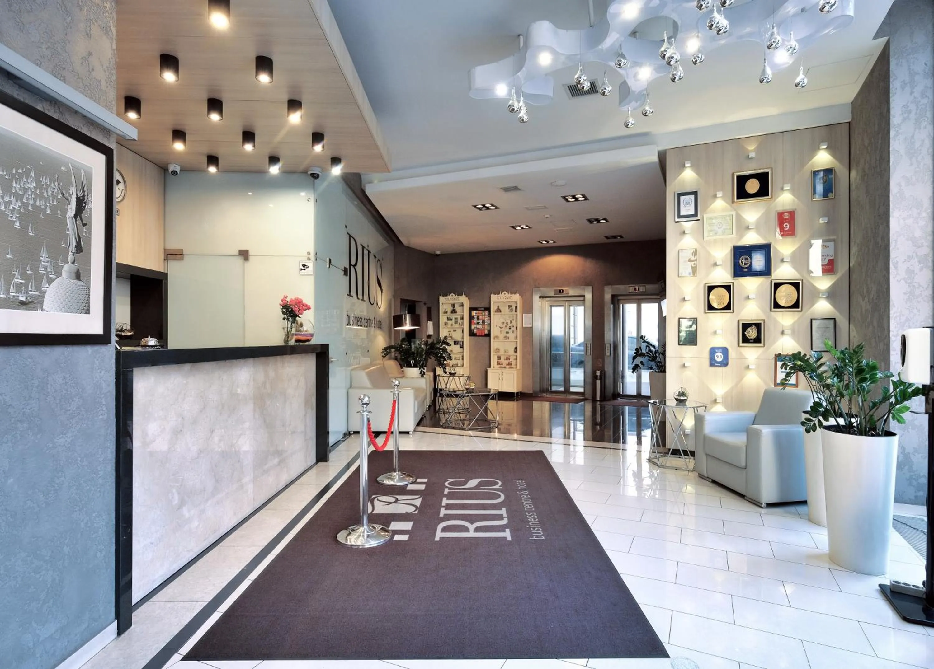Lobby or reception in Rius Hotel Lviv