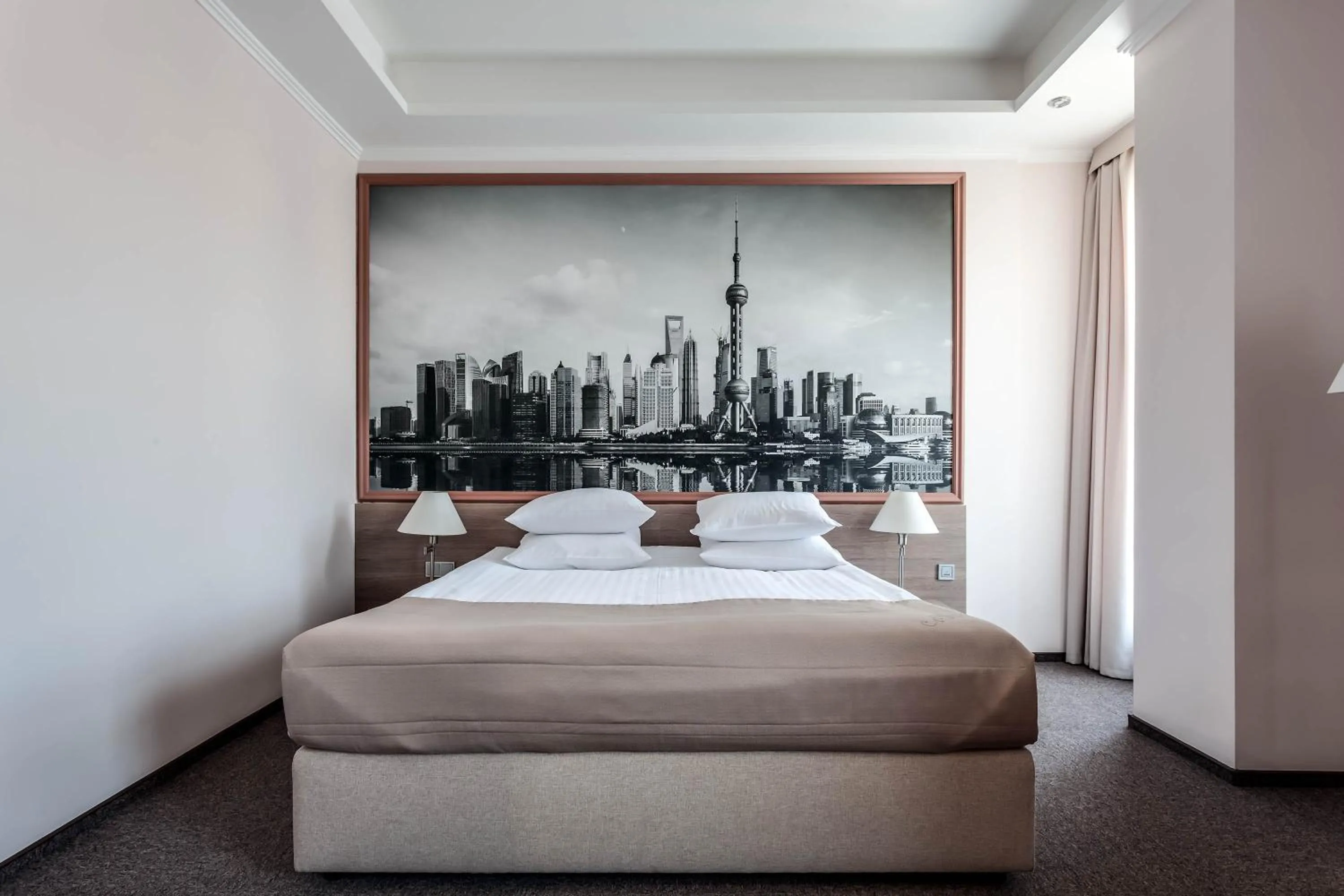 Bedroom, Bed in Rius Hotel Lviv