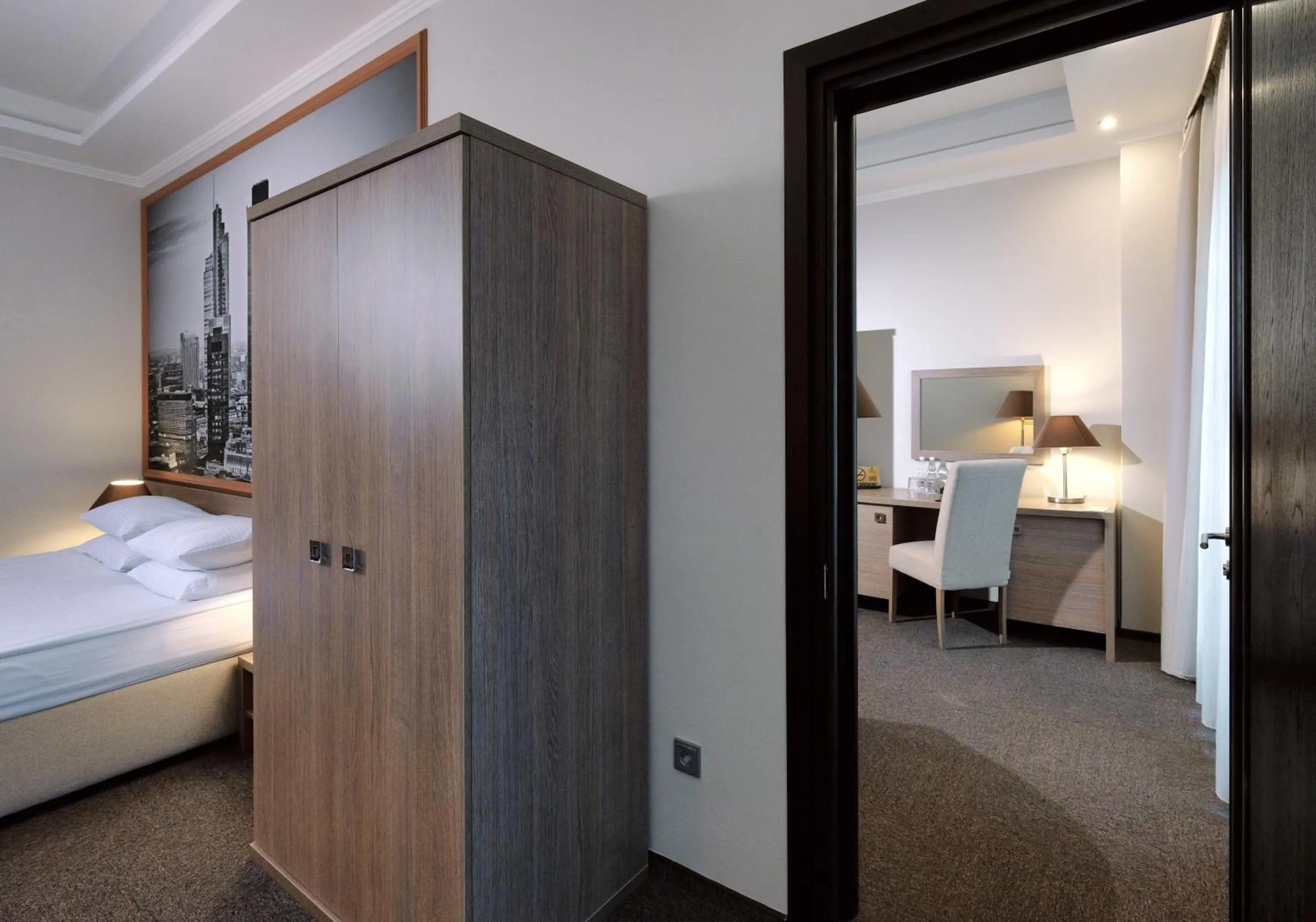 Photo of the whole room, Bed in Rius Hotel Lviv