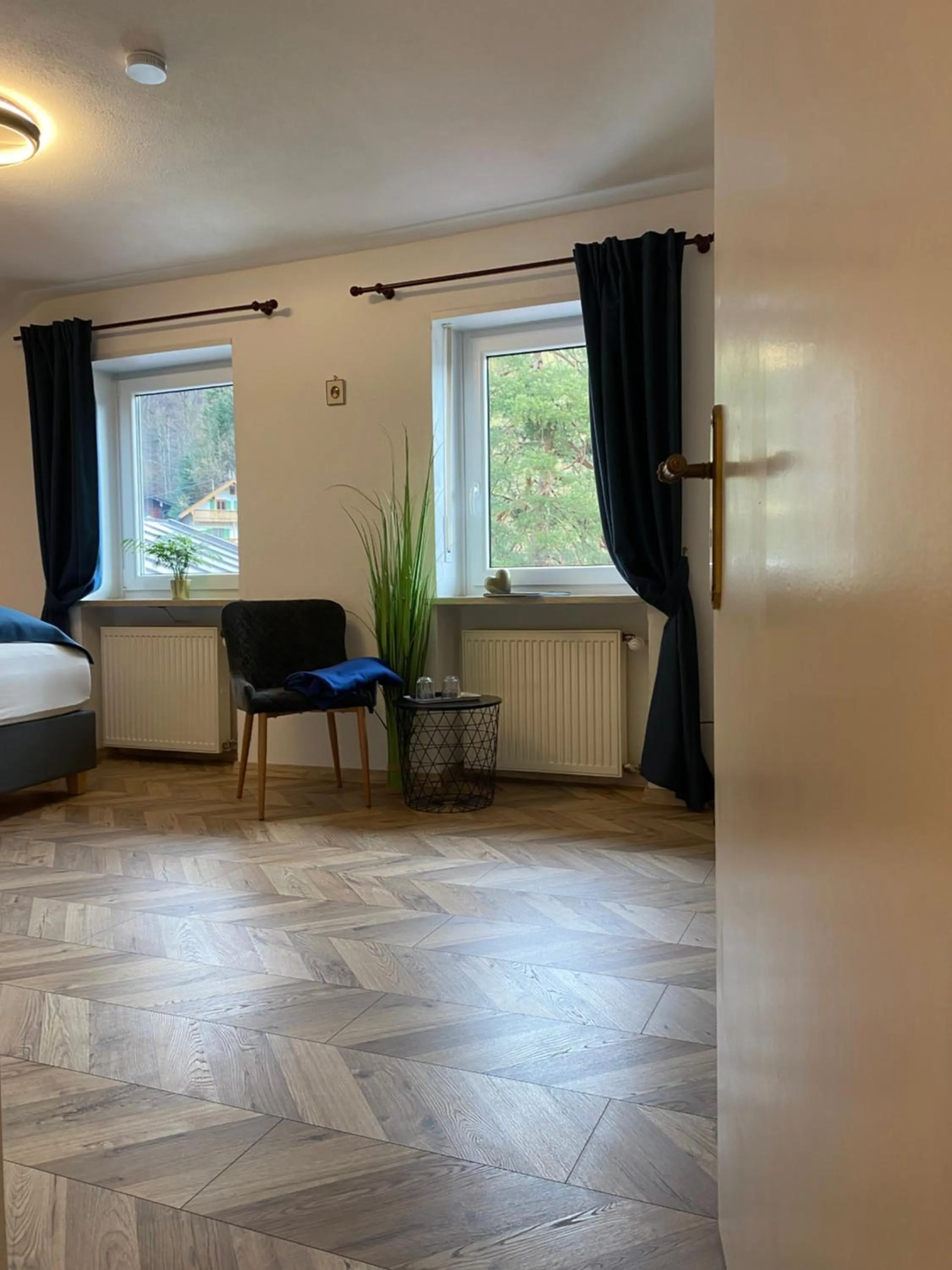 Bed in Pension und Ferienwohnung Frech