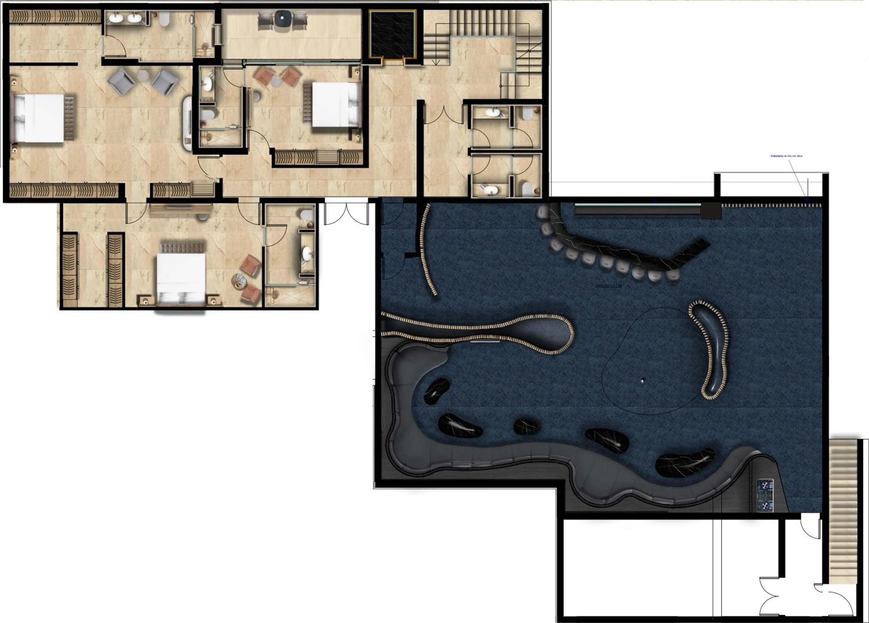 Floor plan in Cap St Georges Hotel & Resort