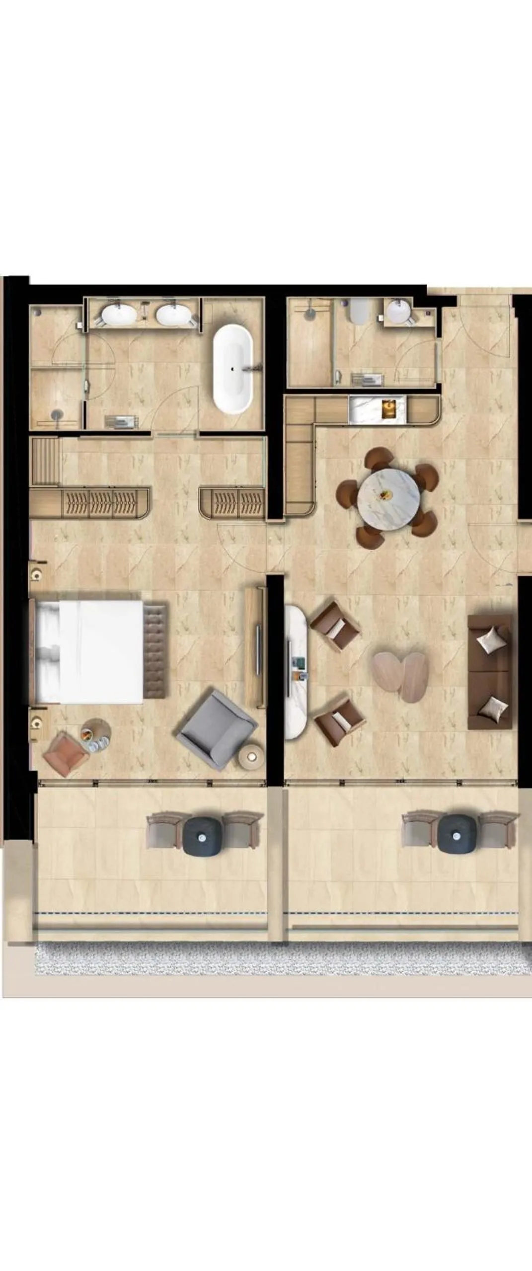 Floor plan in Cap St Georges Hotel & Resort