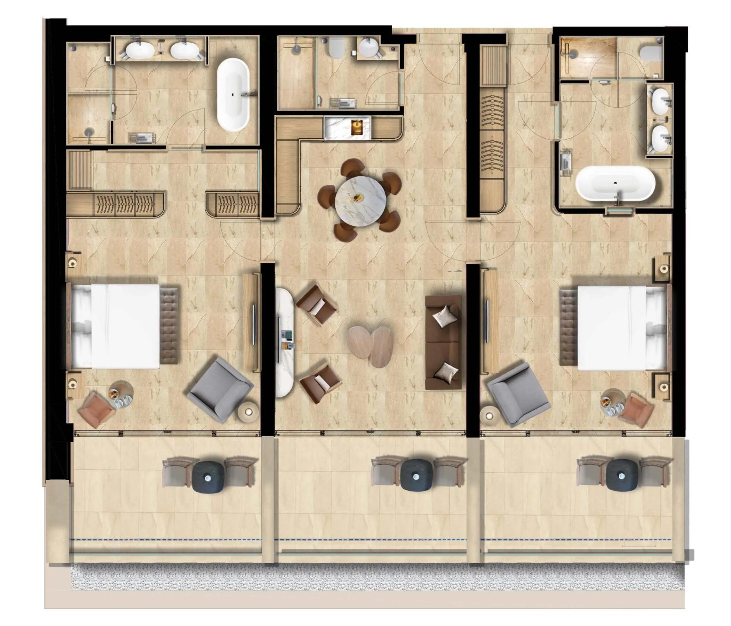 Floor plan in Cap St Georges Hotel & Resort