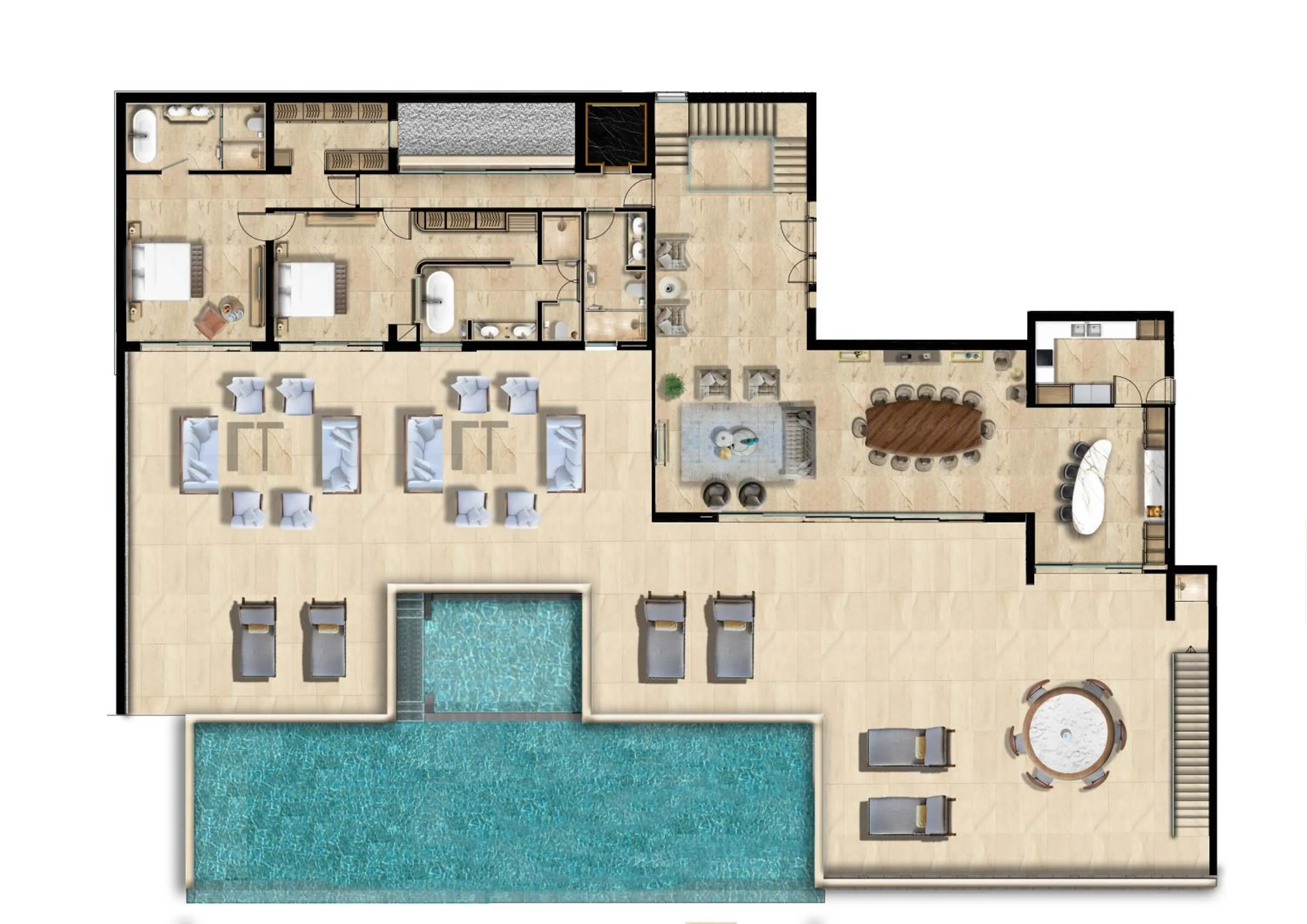 Floor plan in Cap St Georges Hotel & Resort
