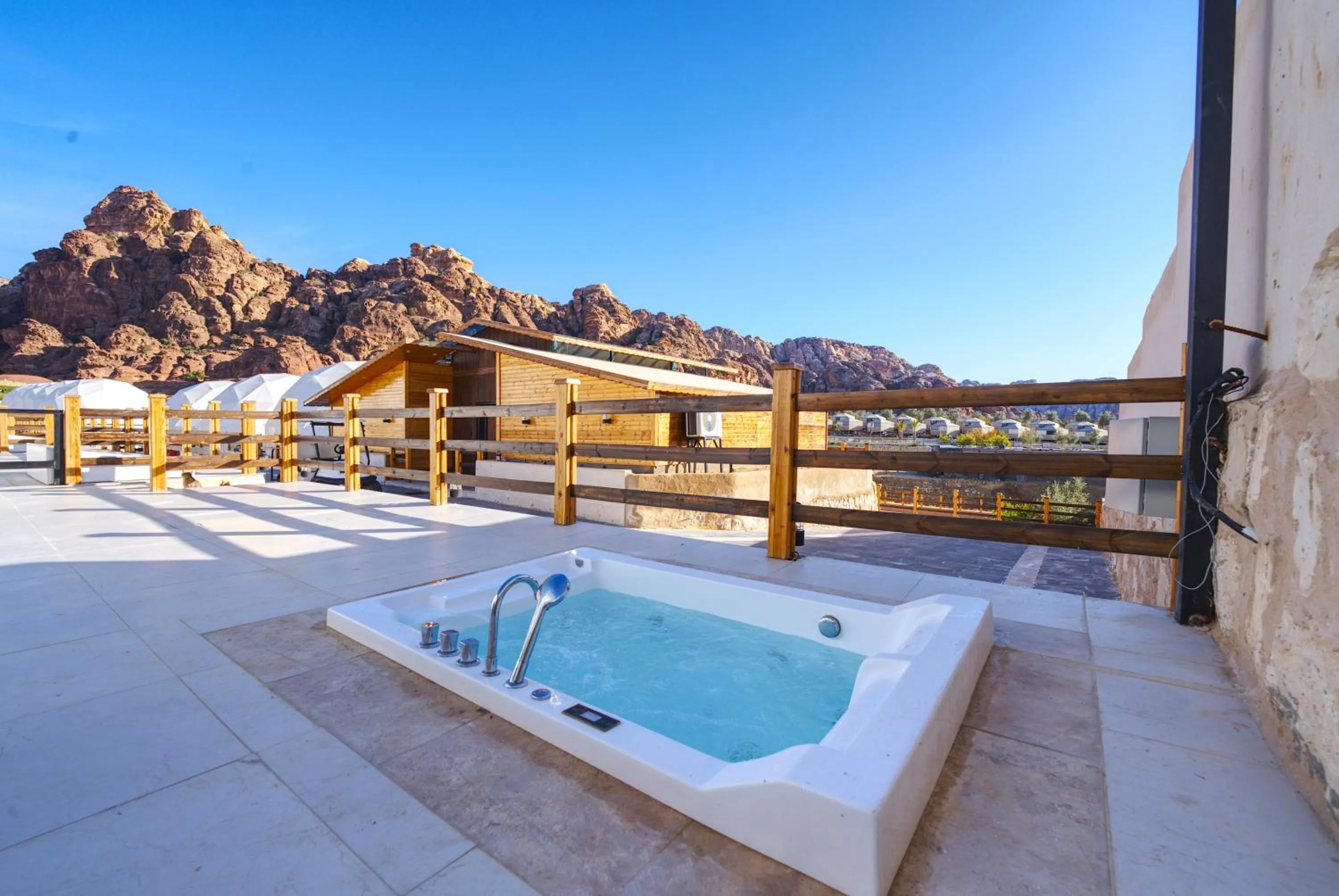 Hot Tub in The Rock Camp Petra