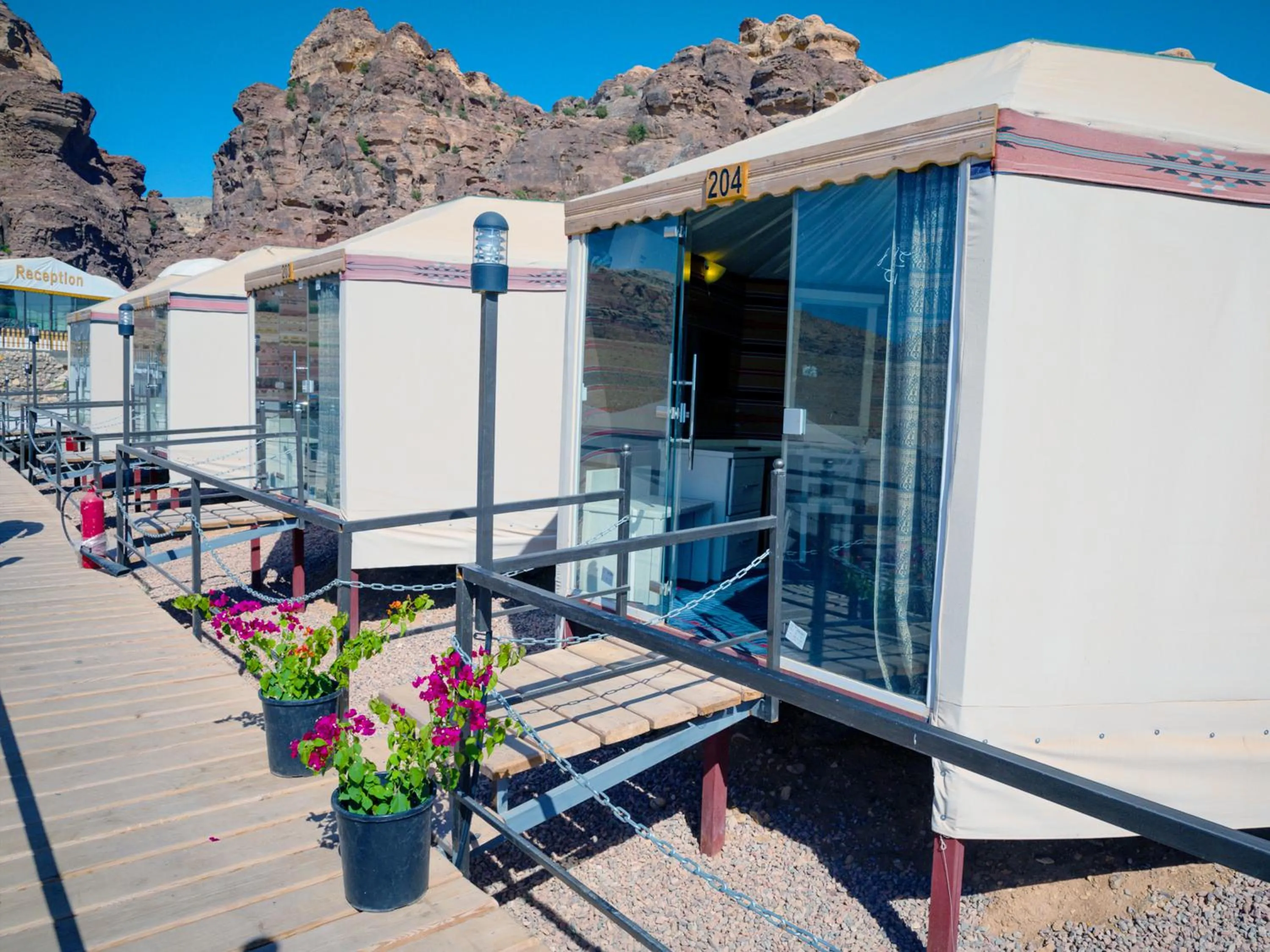 Guests in The Rock Camp Petra