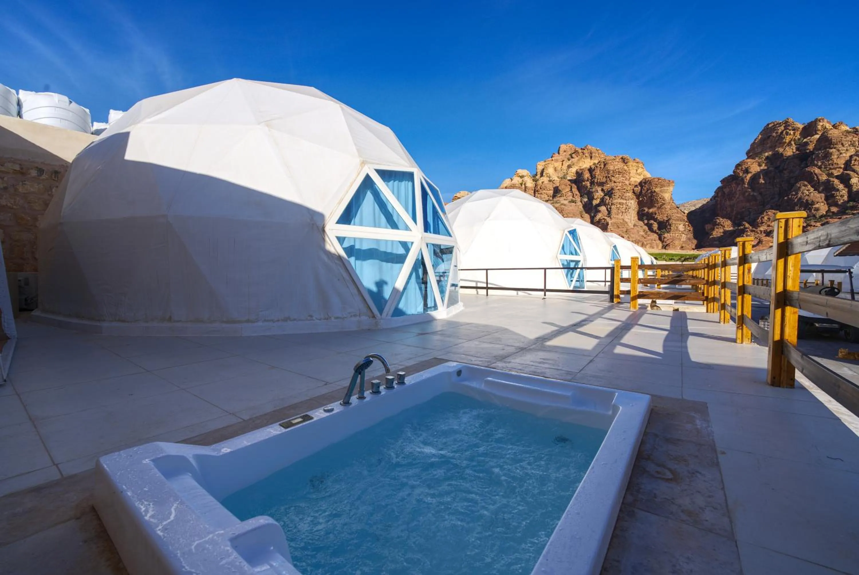 Hot Tub in The Rock Camp Petra