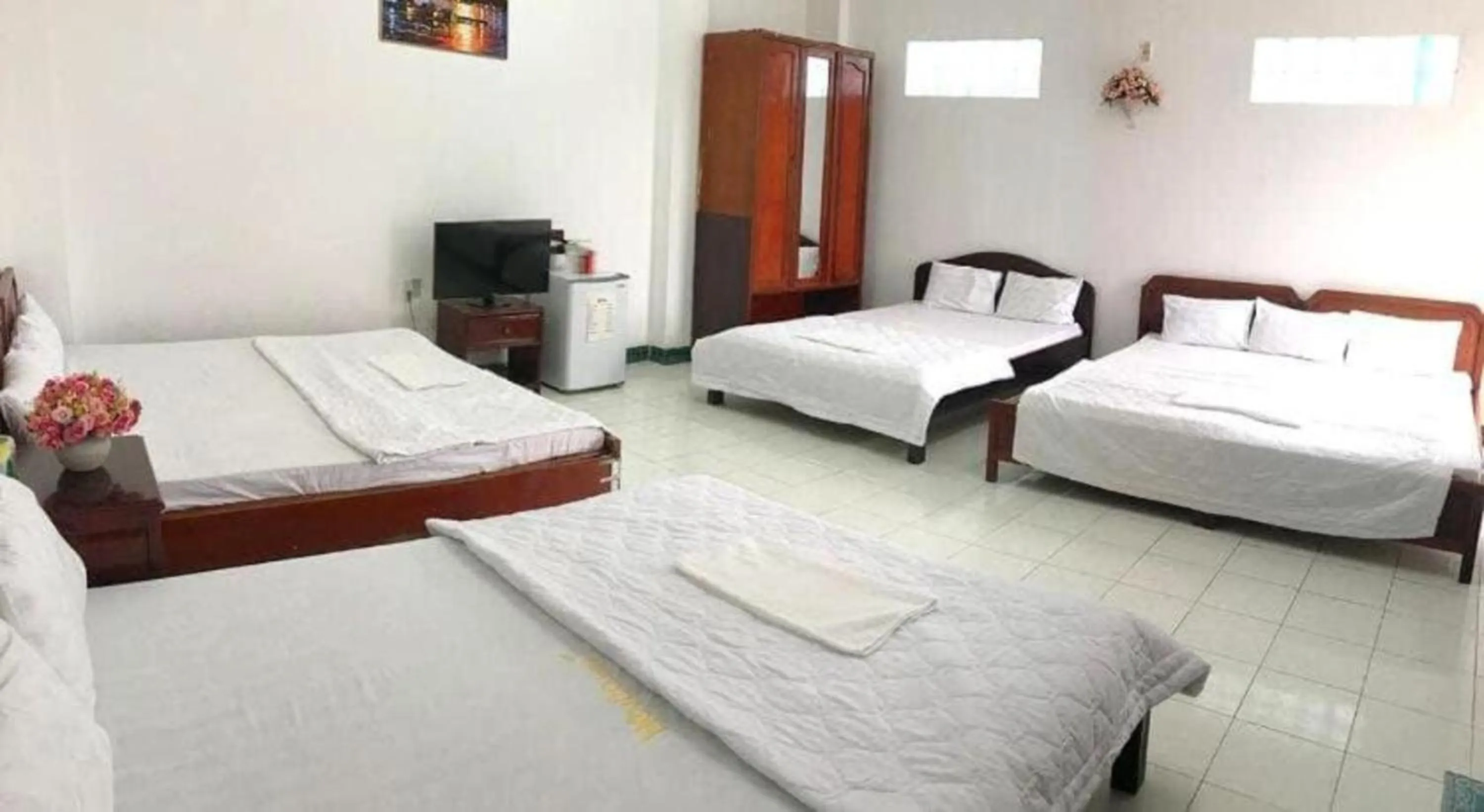 Bed in Khách sạn Thái Bình