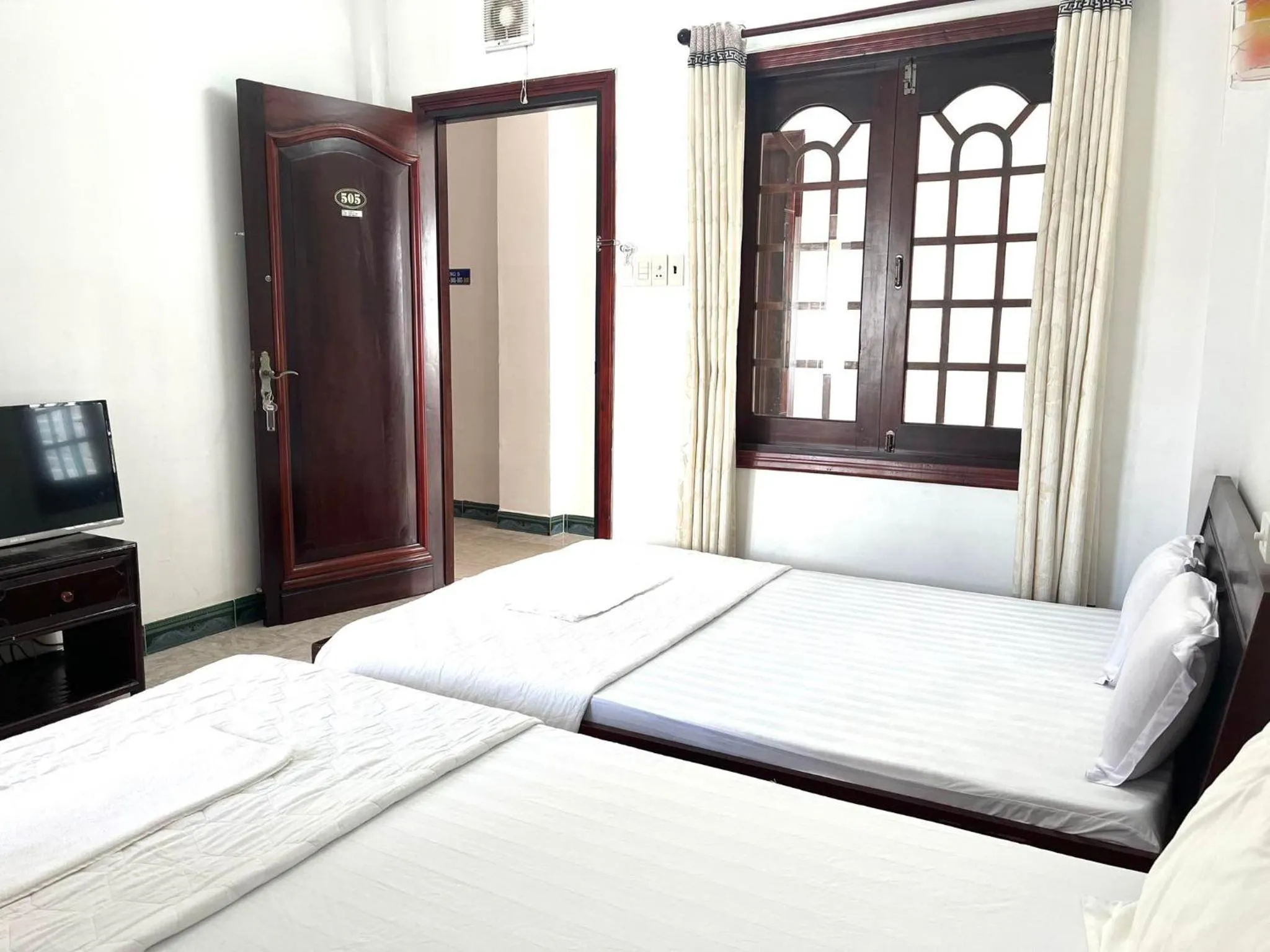 Bed in Khách sạn Thái Bình