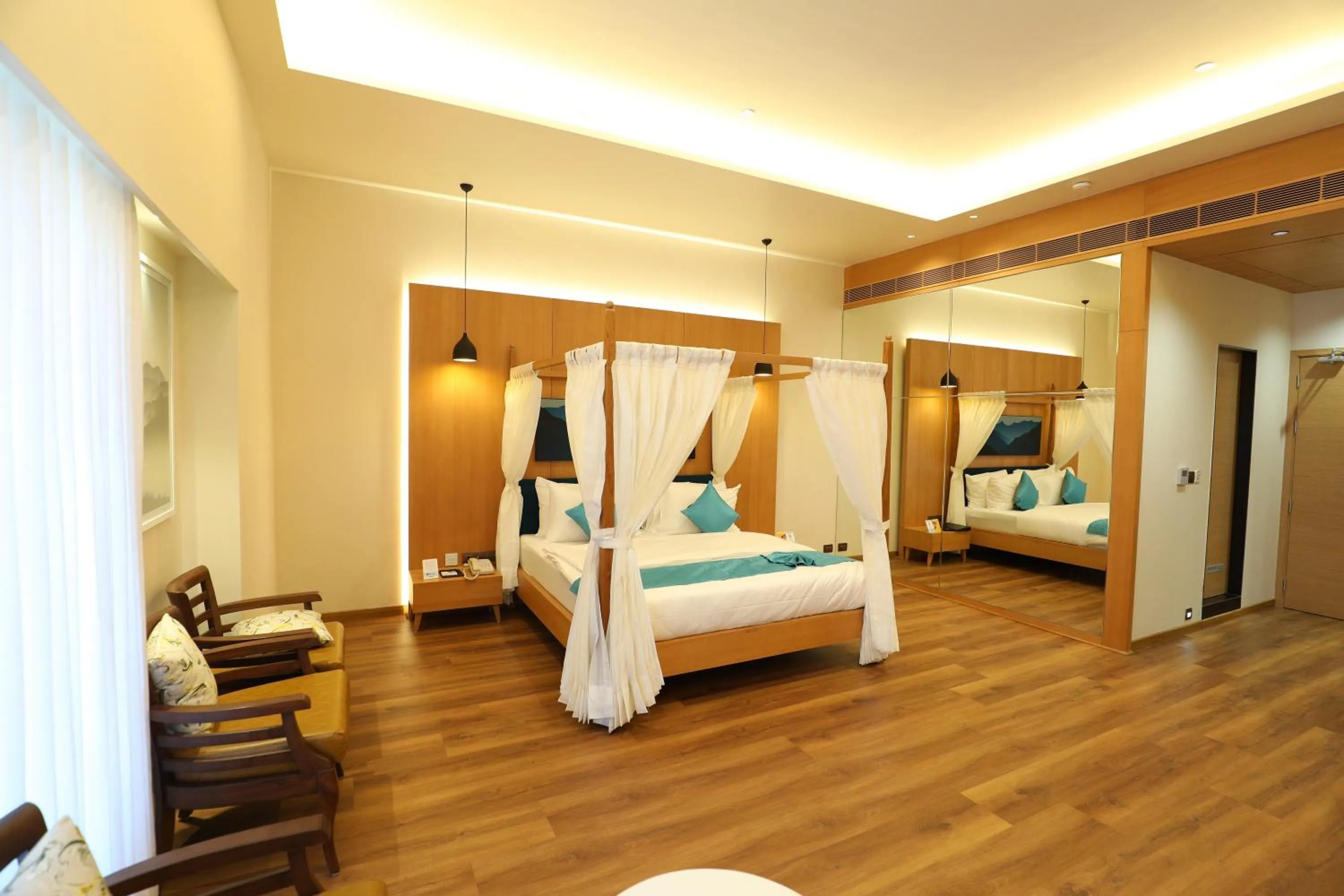 Bed in Hotel Blueivy Anand