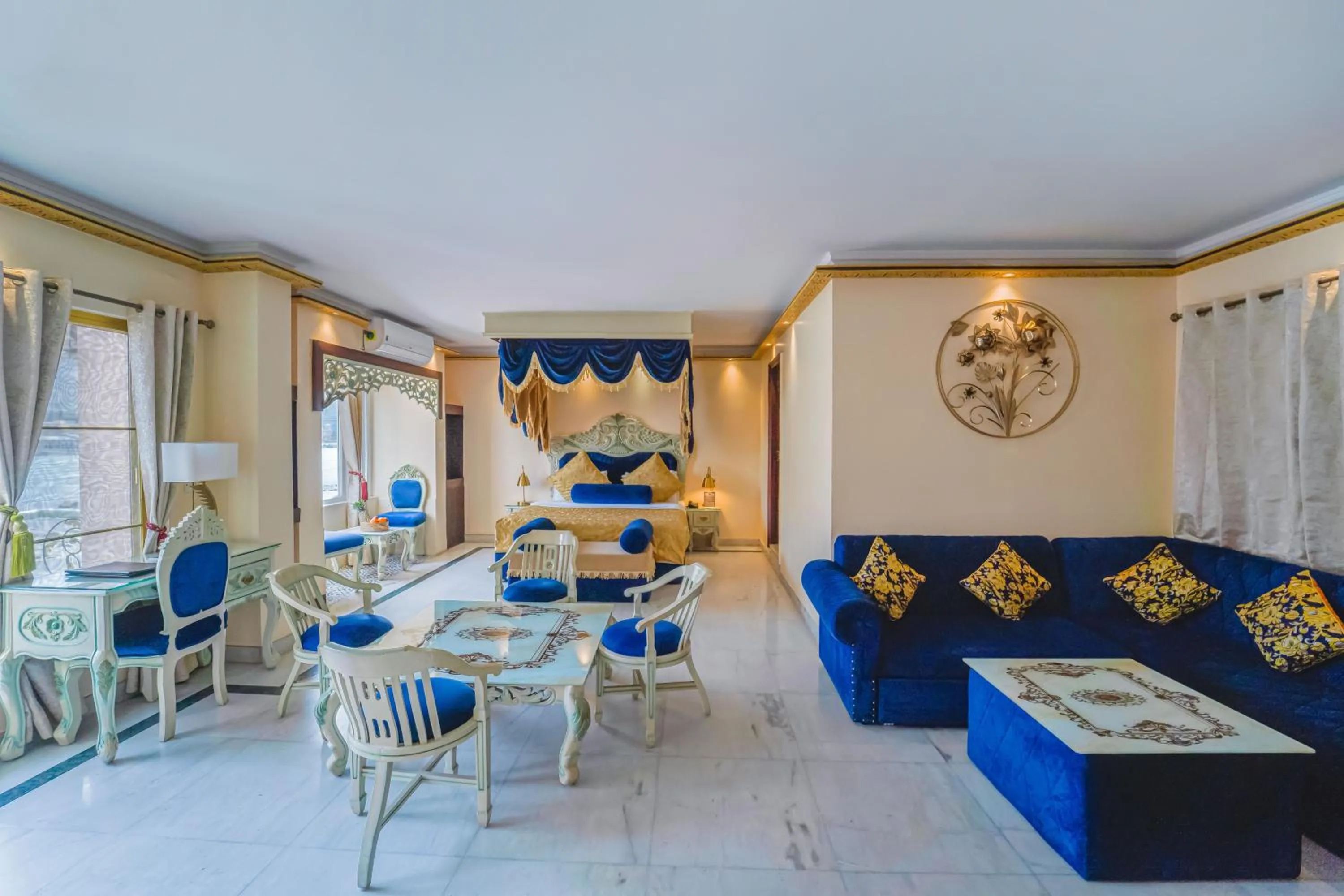 Seating area in The Neeraj Ganga Heritage Palace