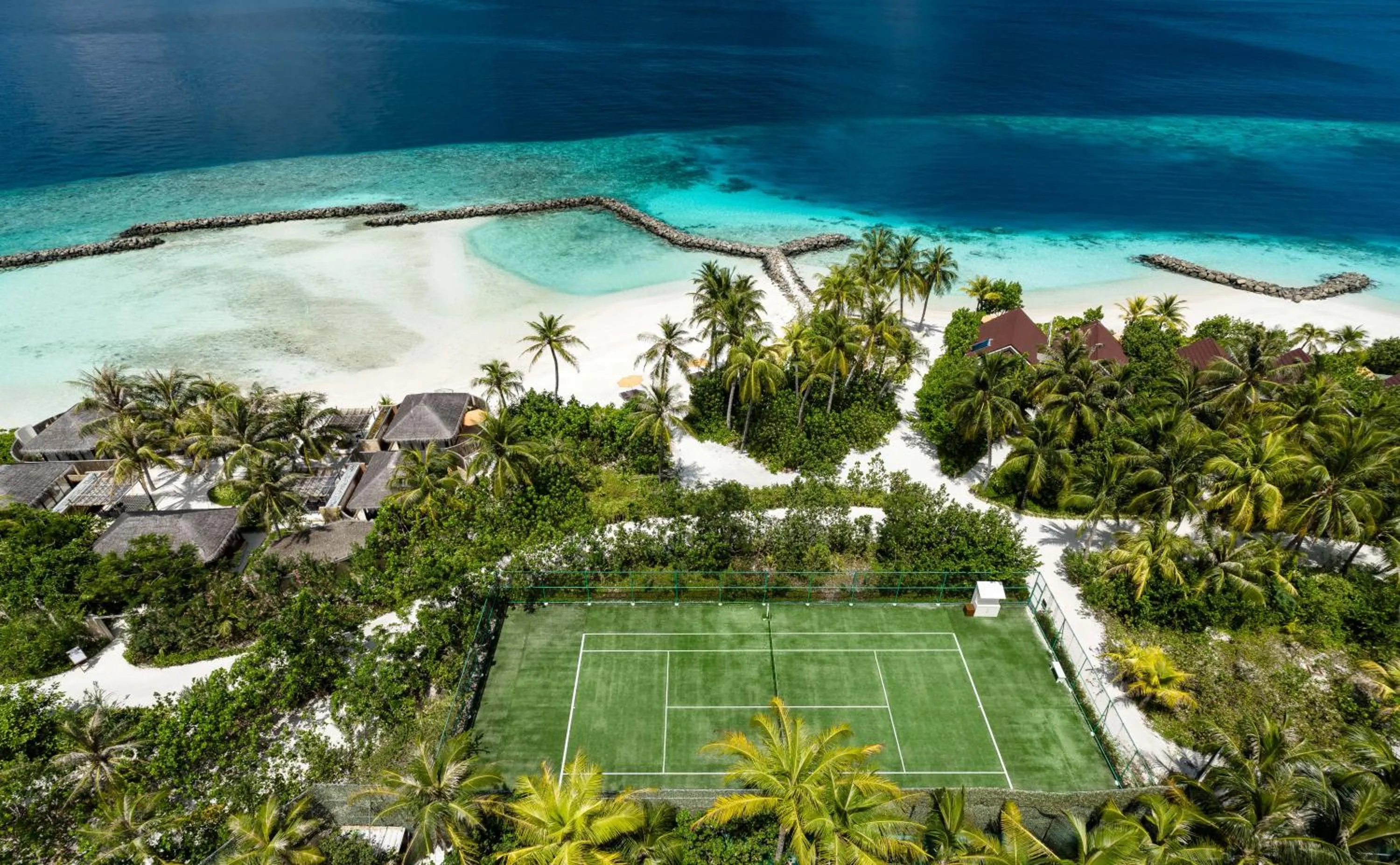 Tennis court in OBLU SELECT Lobigili - Premium All-Inclusive with Free Transfers