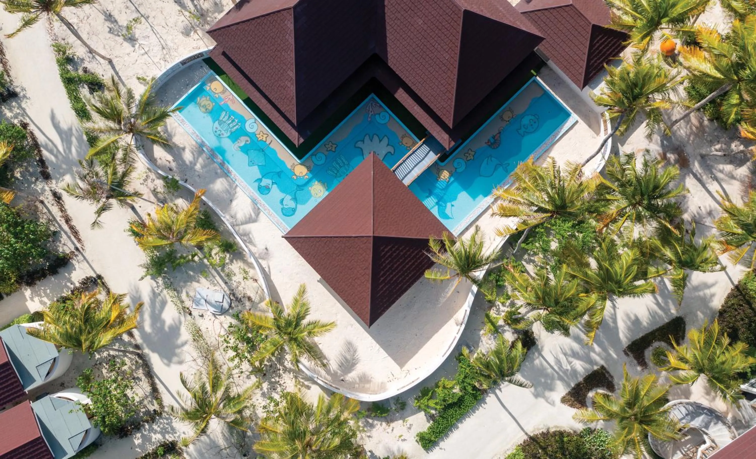 Bird's eye view in OBLU XPERIENCE Ailafushi - All Inclusive with Free Transfers