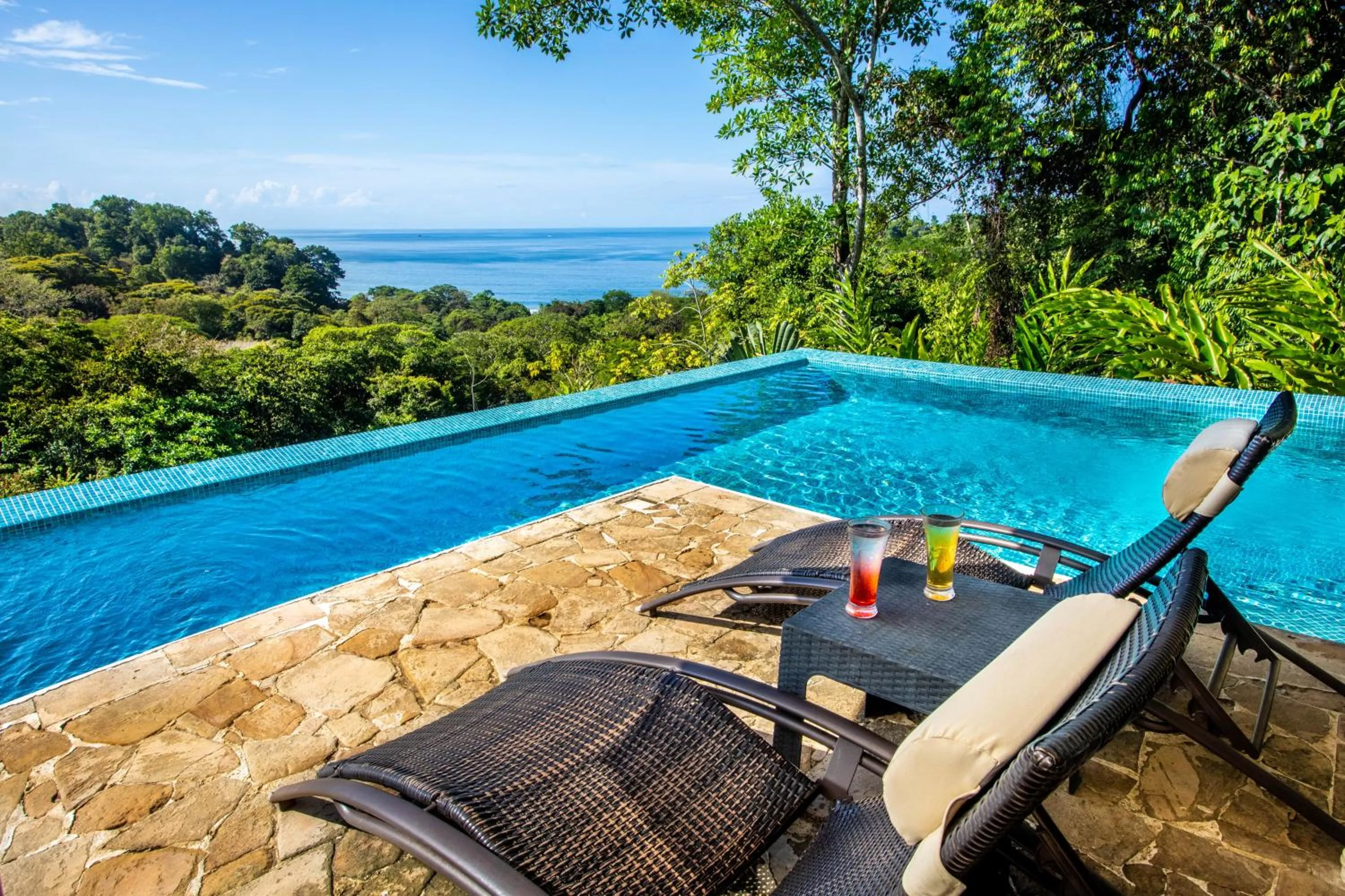 Pool view in Tiki Villas Rainforest Lodge - Adults Only