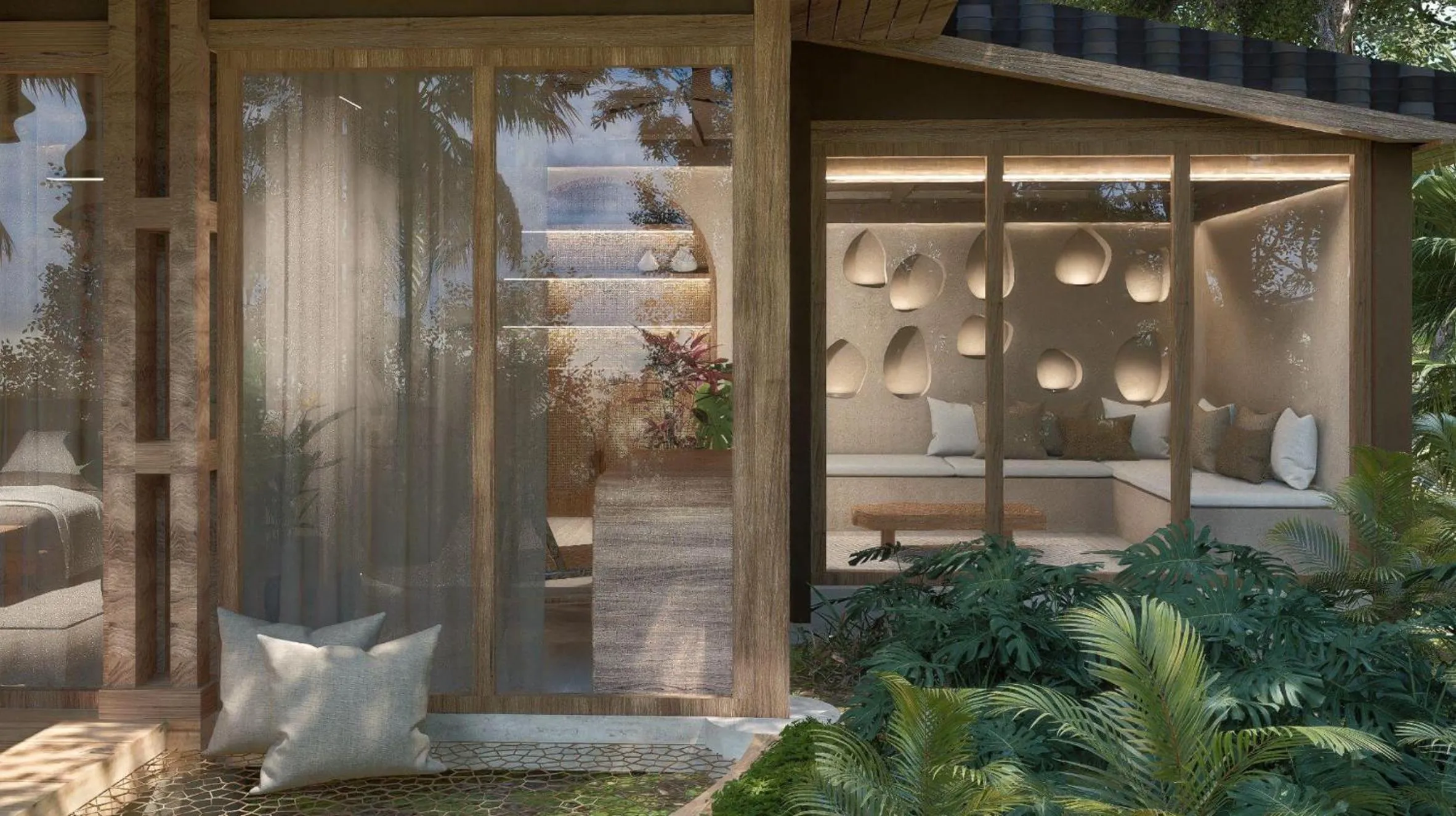 Balcony/Terrace in Tiki Villas Rainforest Lodge - Adults Only