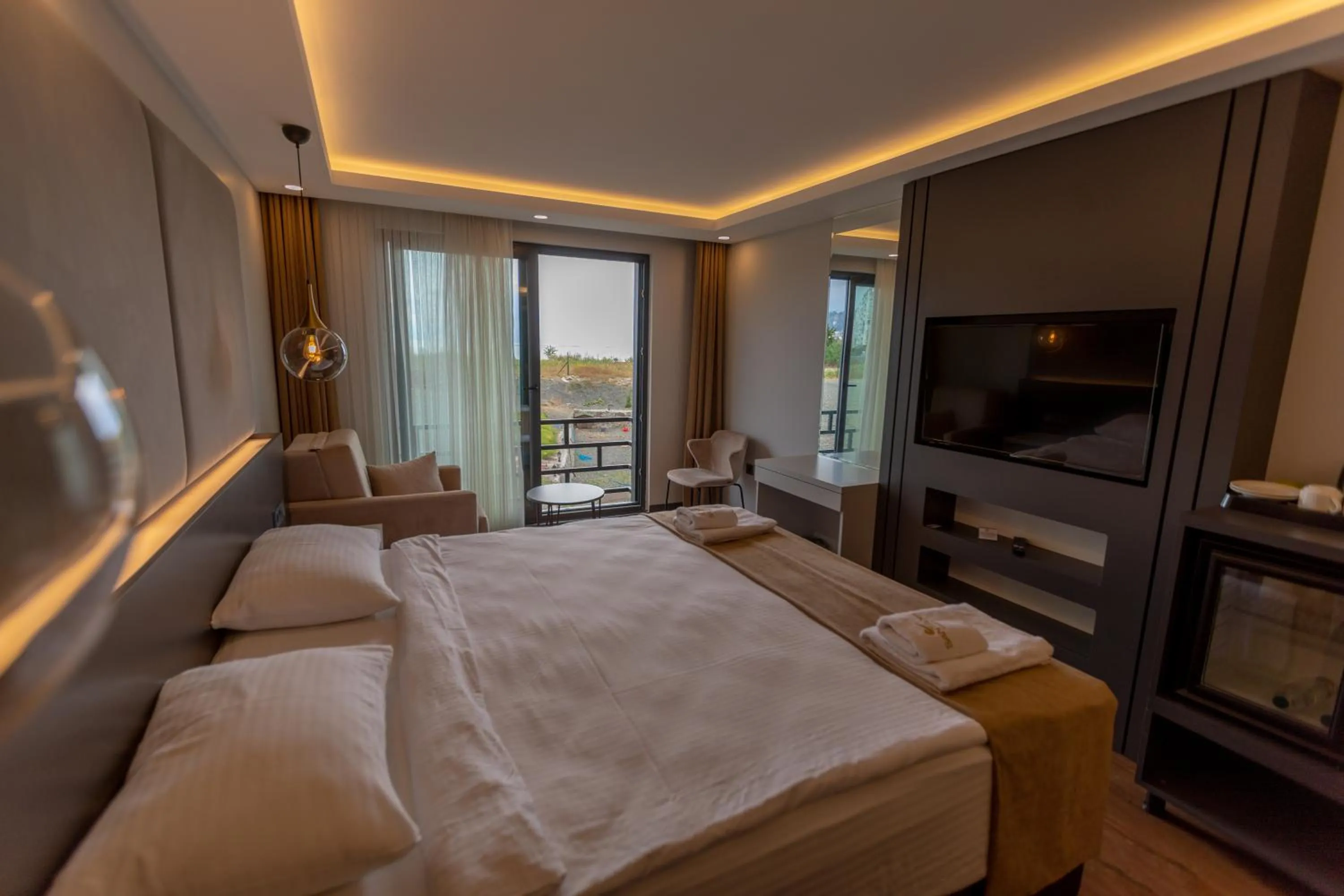 Living room, Bed in SANTANA OTEL