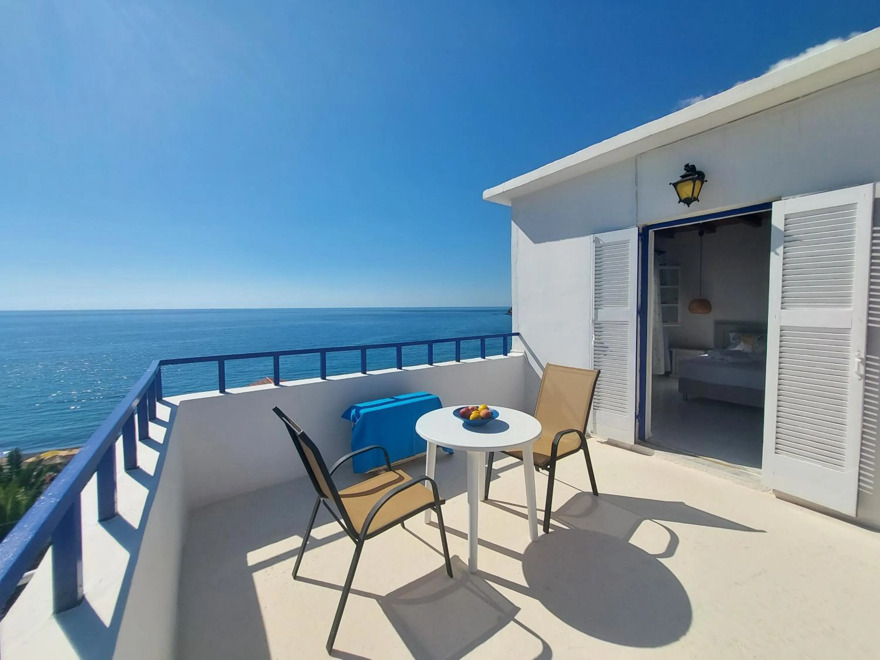 Patio in Hotel Agia Roumeli by the SEA