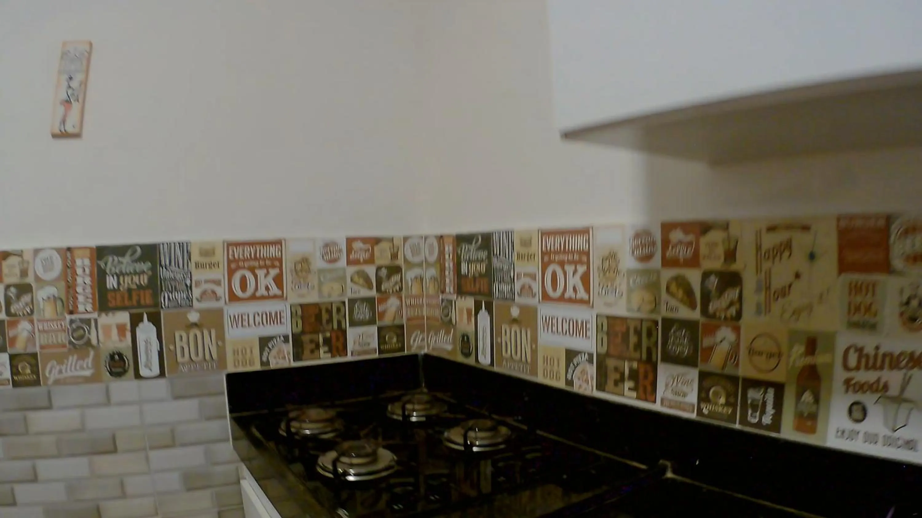 Kitchen or kitchenette in Kitnet Perto da Primeira Praia