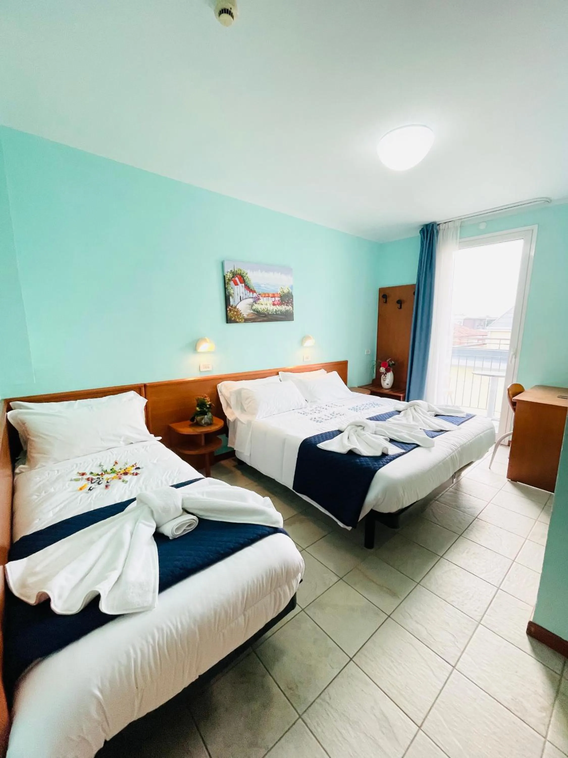 Bed in Hotel Blue Moon