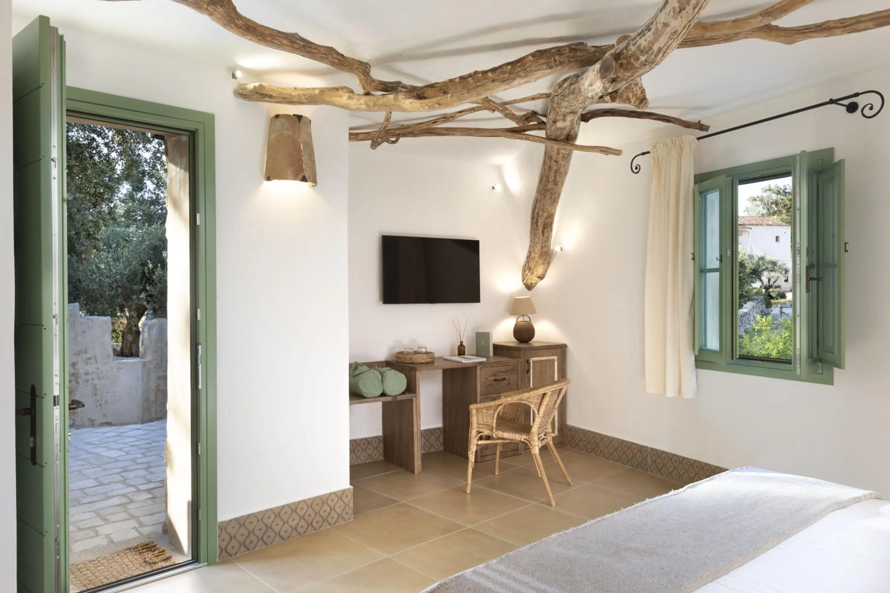 Bed in Gallicantu Stazzo Retreat