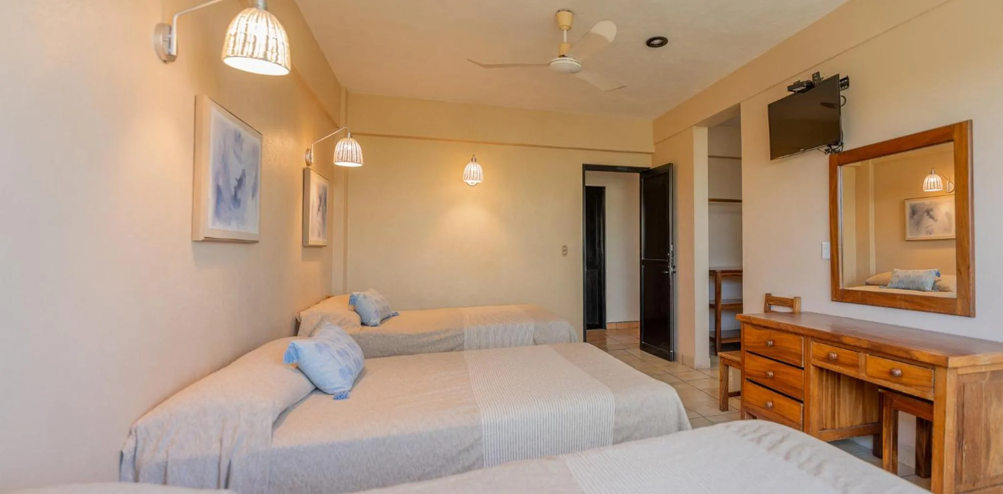 Bed in Hotel El Mirador