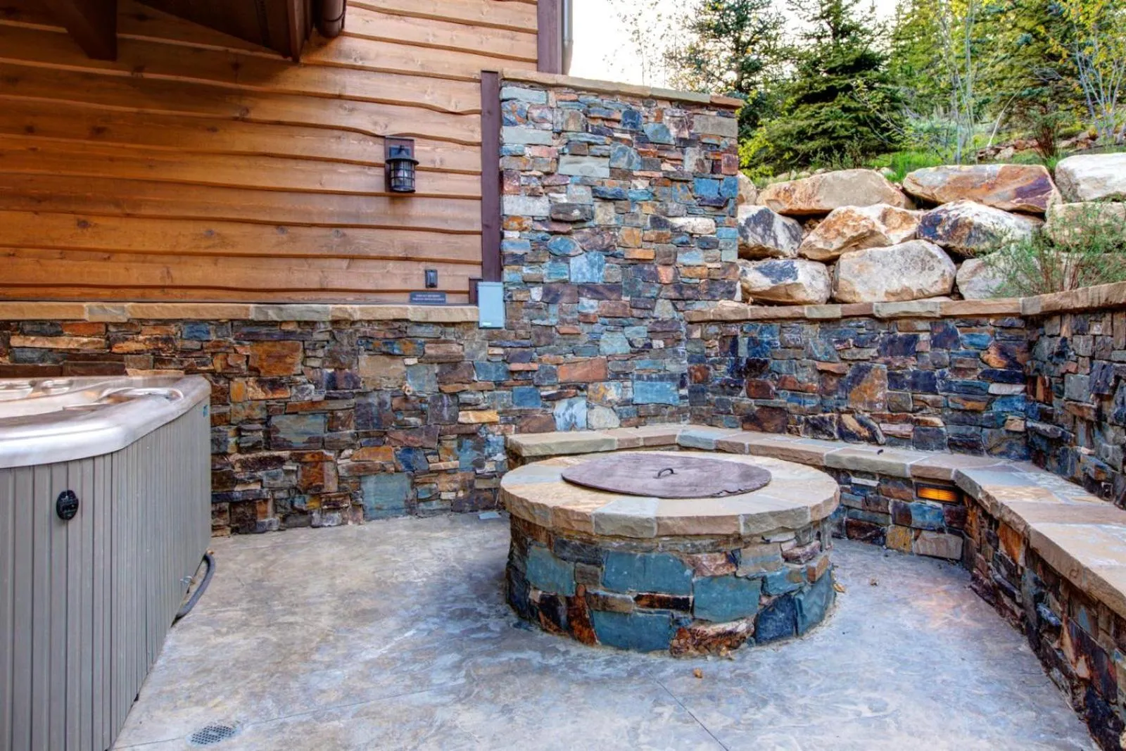 Hot Tub in KBM Resorts Elegant Deer Valley Private Home Breathtaking views Elevator Gourmet Kitchen Hot Tub Gym PSD-2071