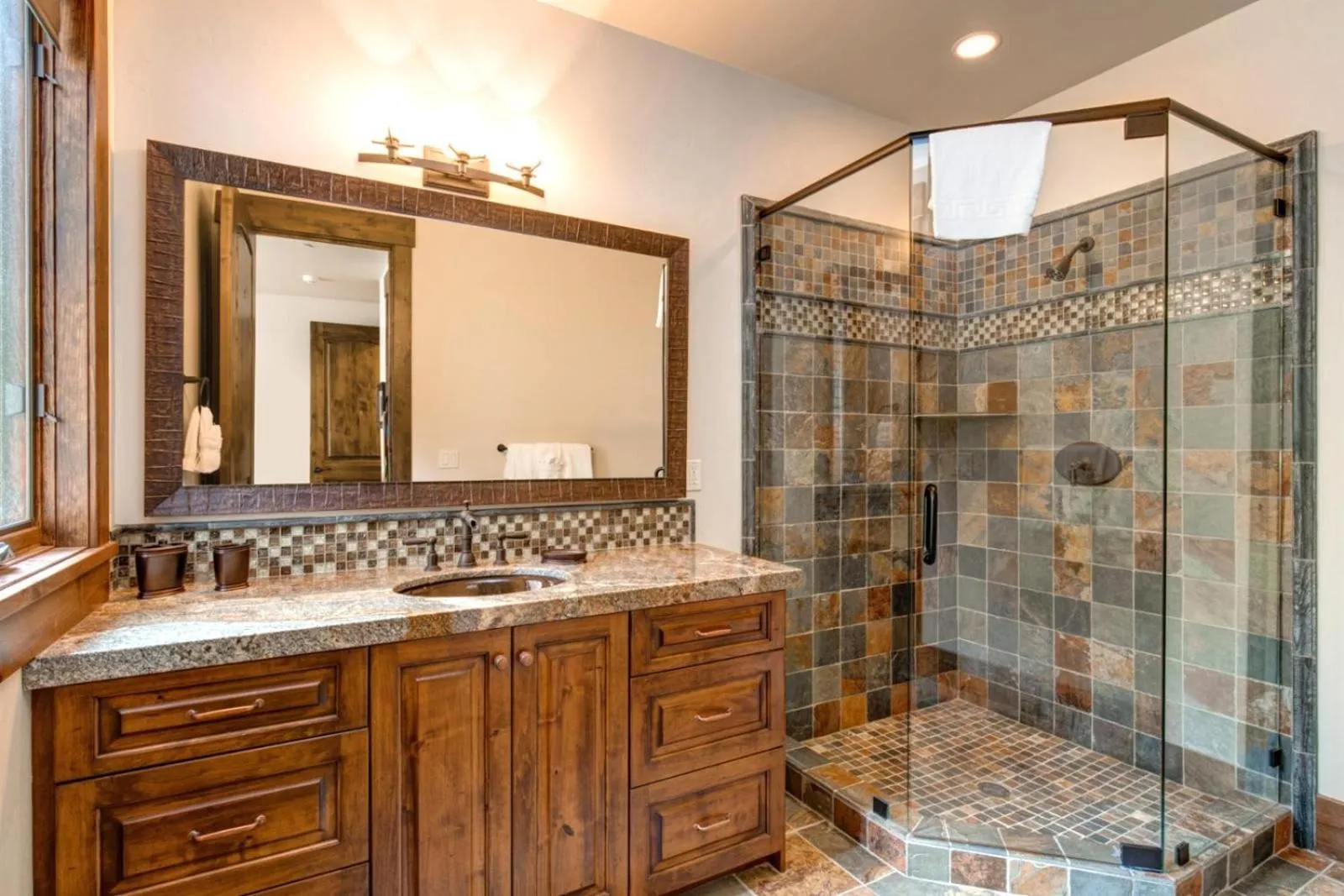 Bathroom in KBM Resorts Elegant Deer Valley Private Home Breathtaking views Elevator Gourmet Kitchen Hot Tub Gym PSD-2071