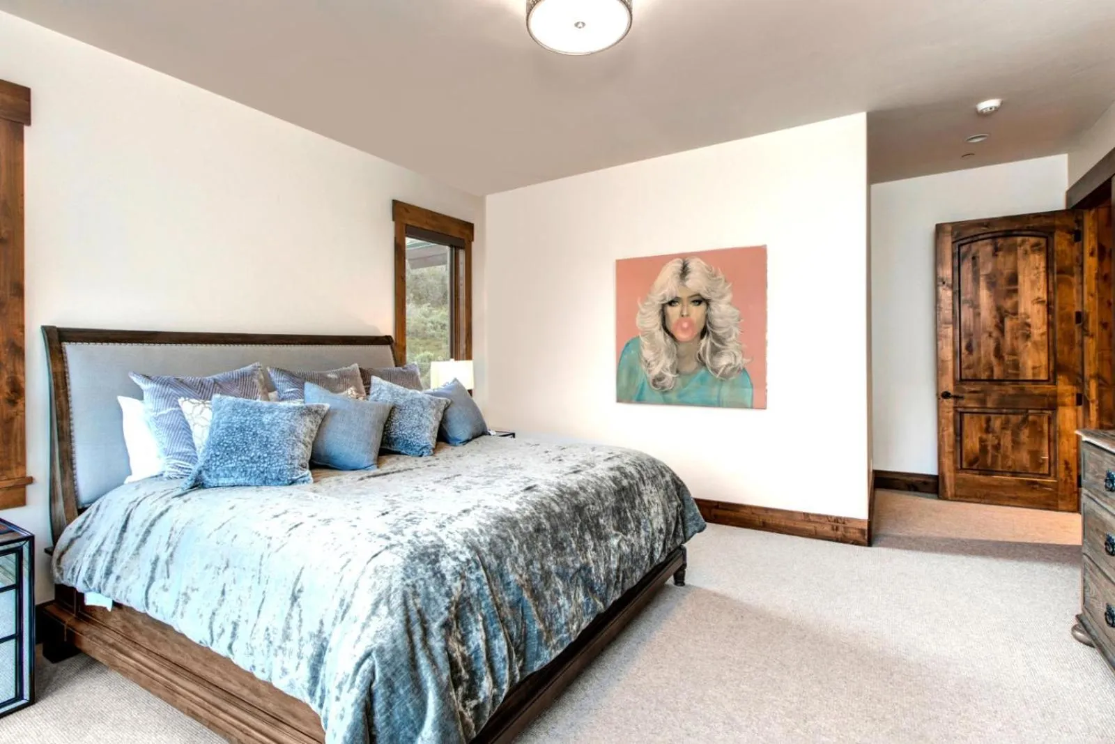 Bedroom, Bed in KBM Resorts Elegant Deer Valley Private Home Breathtaking views Elevator Gourmet Kitchen Hot Tub Gym PSD-2071