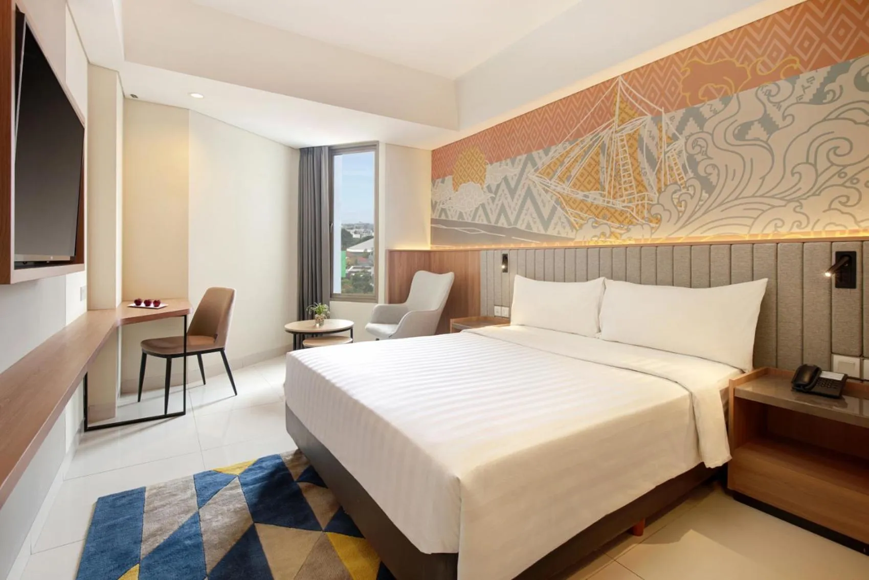 Bedroom, Bed in Aston Inn Pantai Losari Makassar