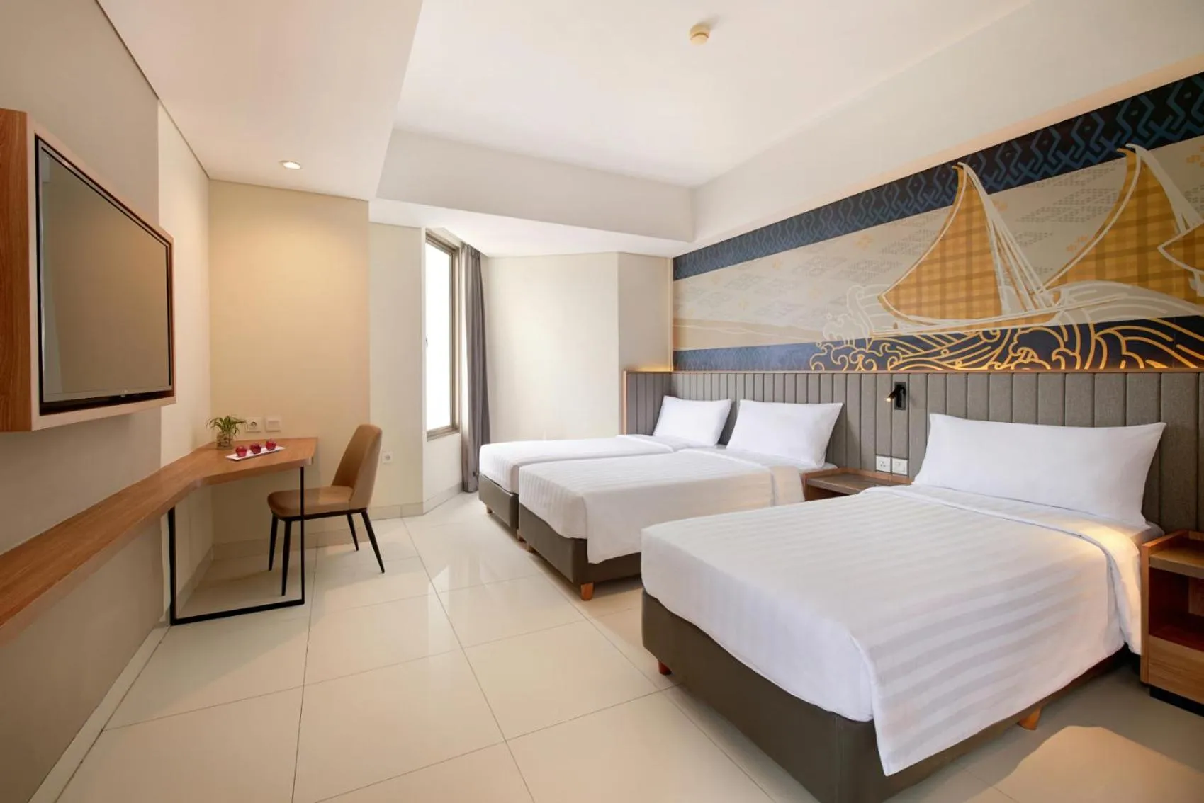 Bedroom, Bed in Aston Inn Pantai Losari Makassar