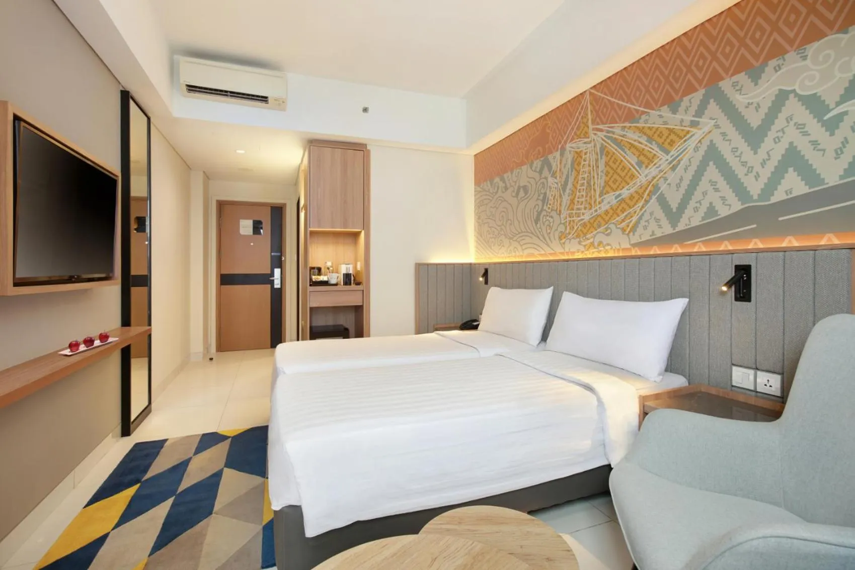 Bed in Aston Inn Pantai Losari Makassar