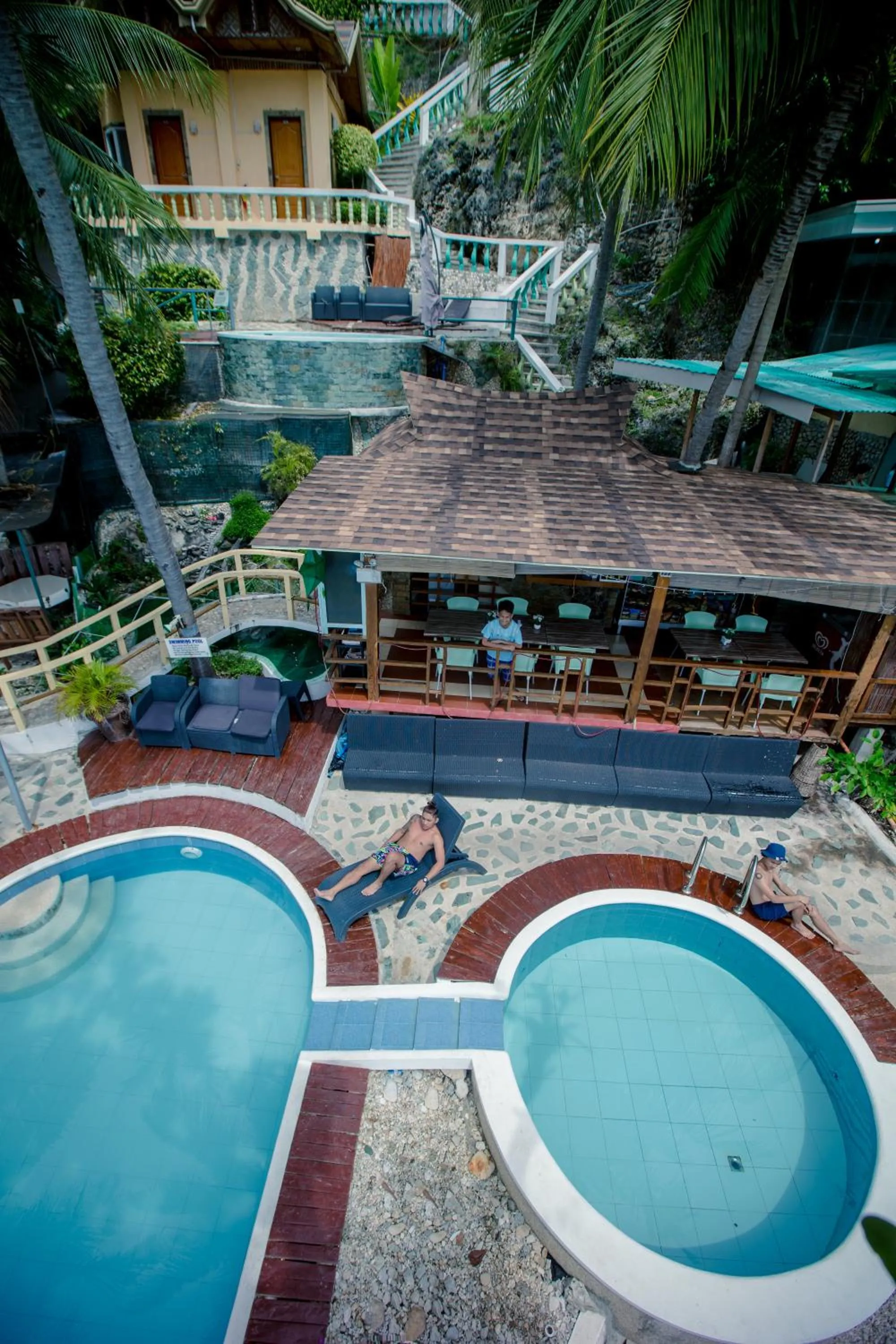 Pool view in Oslob Seafari Resort