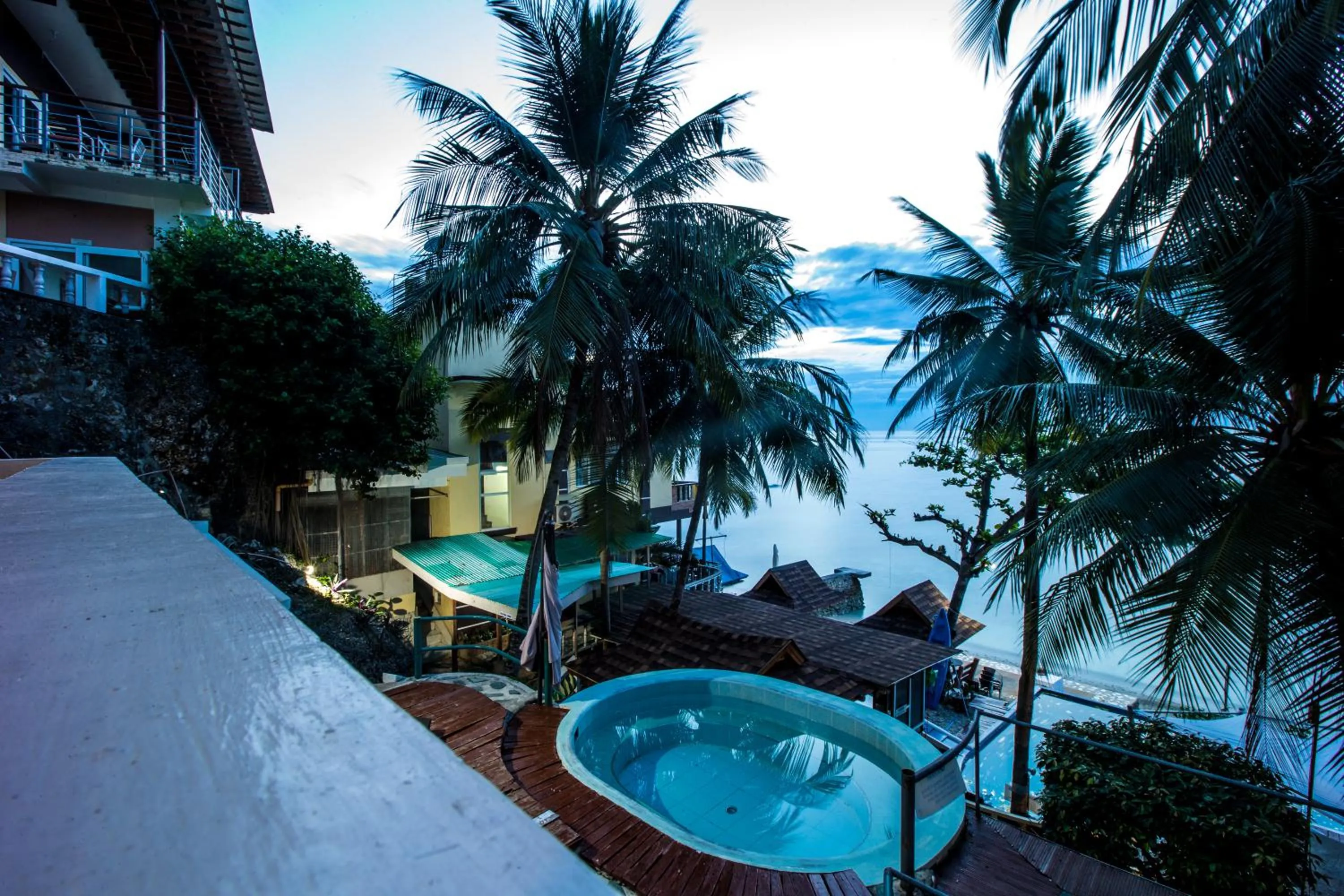 Pool view in Oslob Seafari Resort
