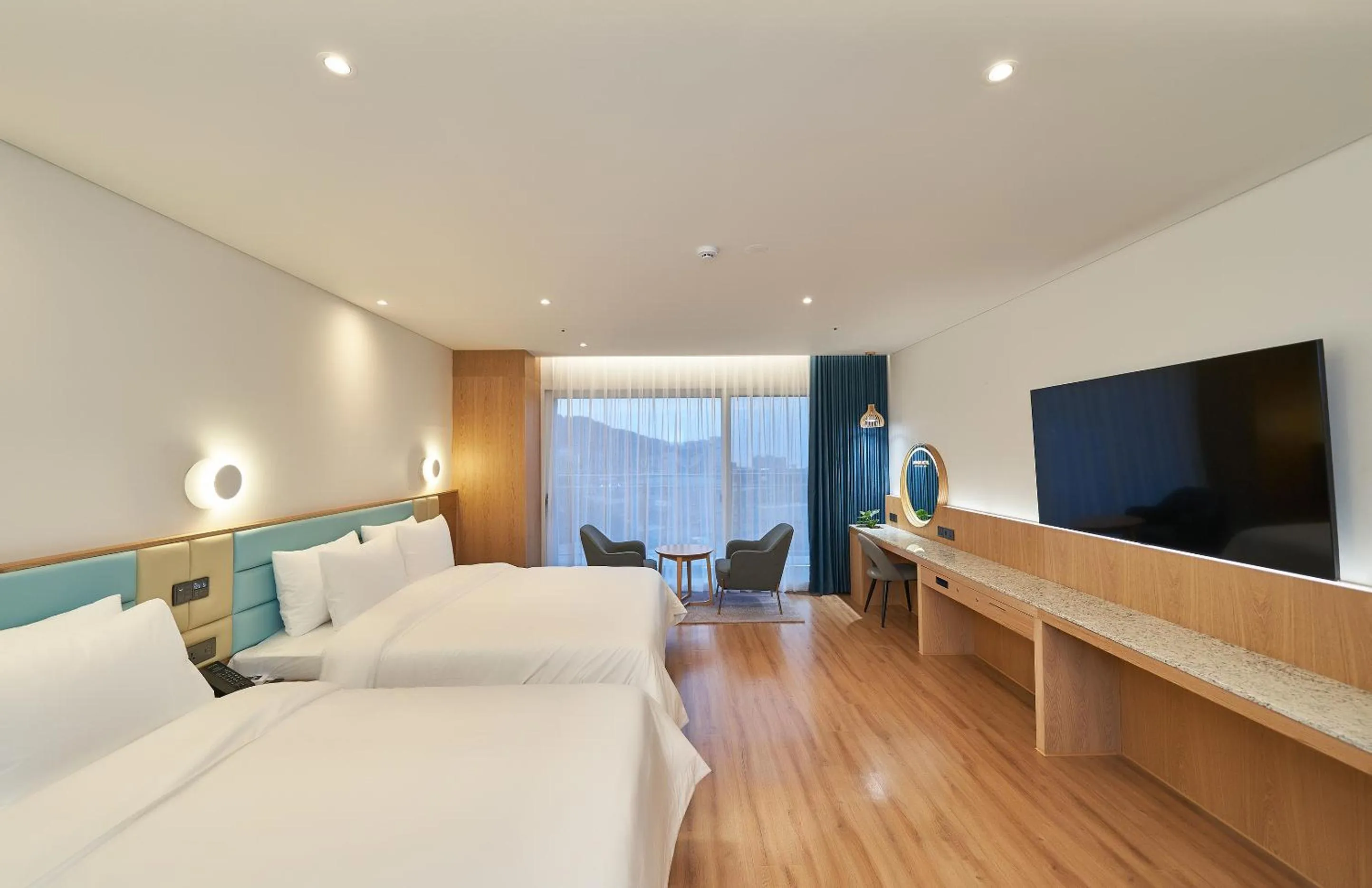 Bed in JN PARK Hotel